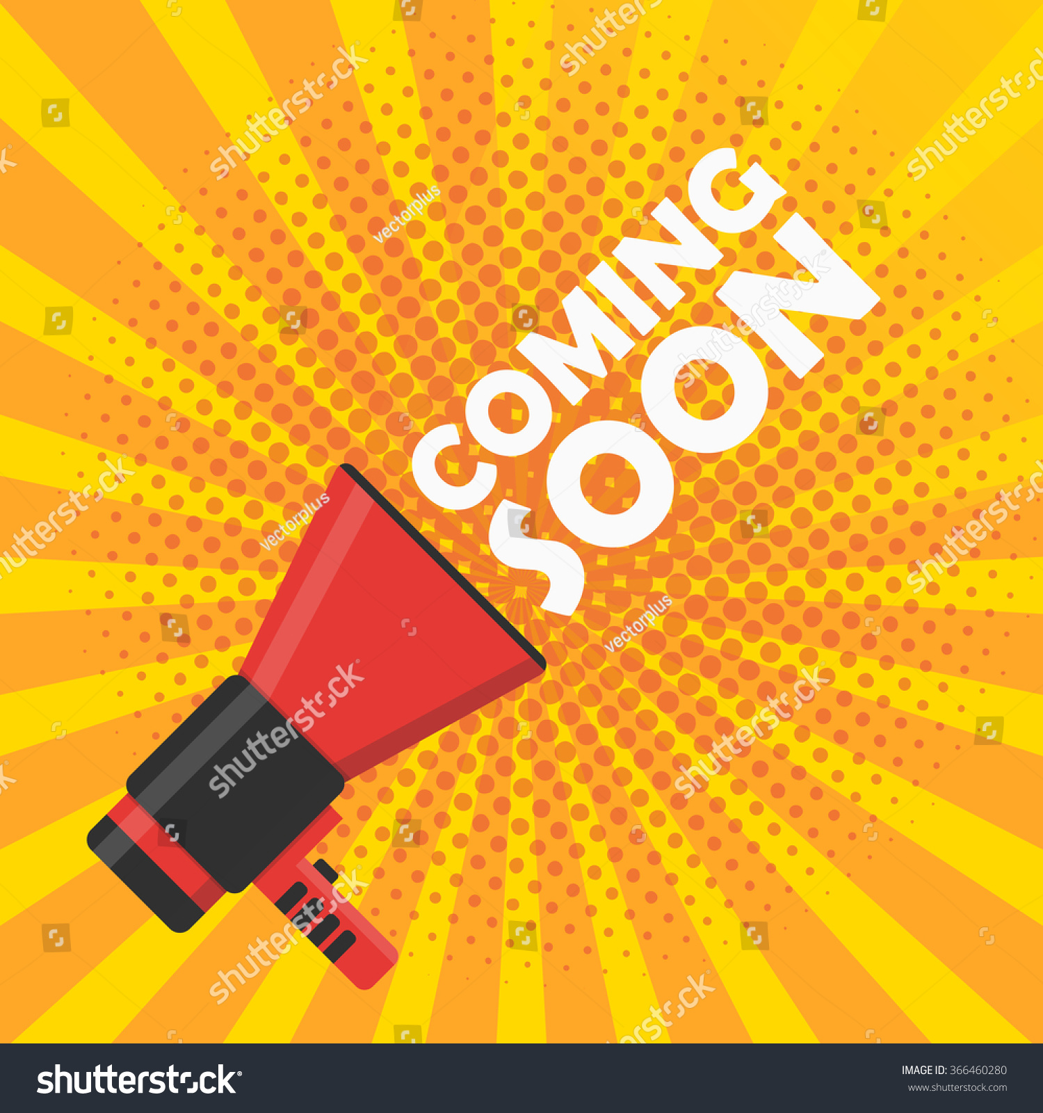 Coming Soon Vector Illustration Banner Announcement Stock Vector ...