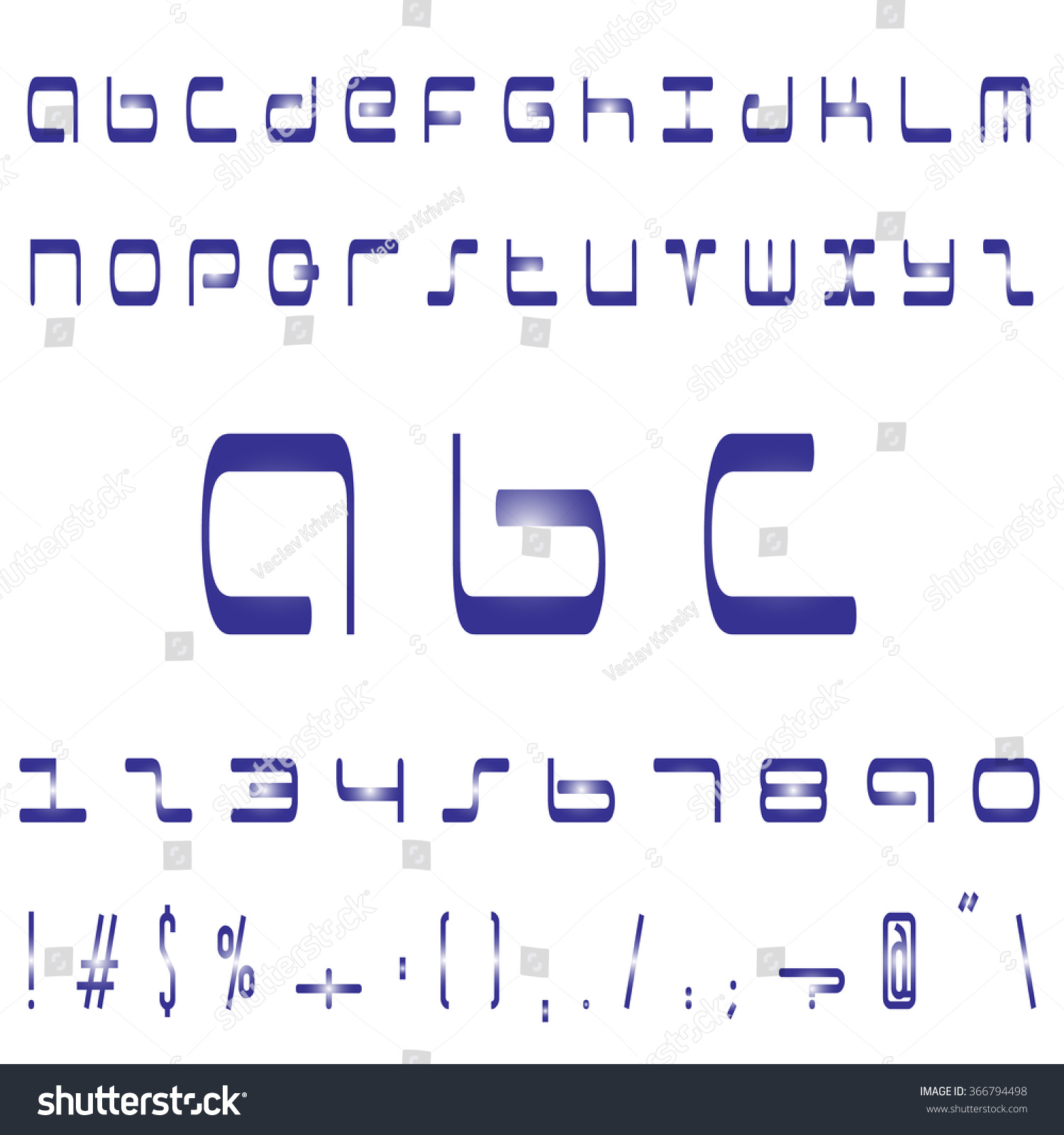 Vektor Stok English Font Set Alphabet Numbers Symbols Tanpa Royalti Shutterstock