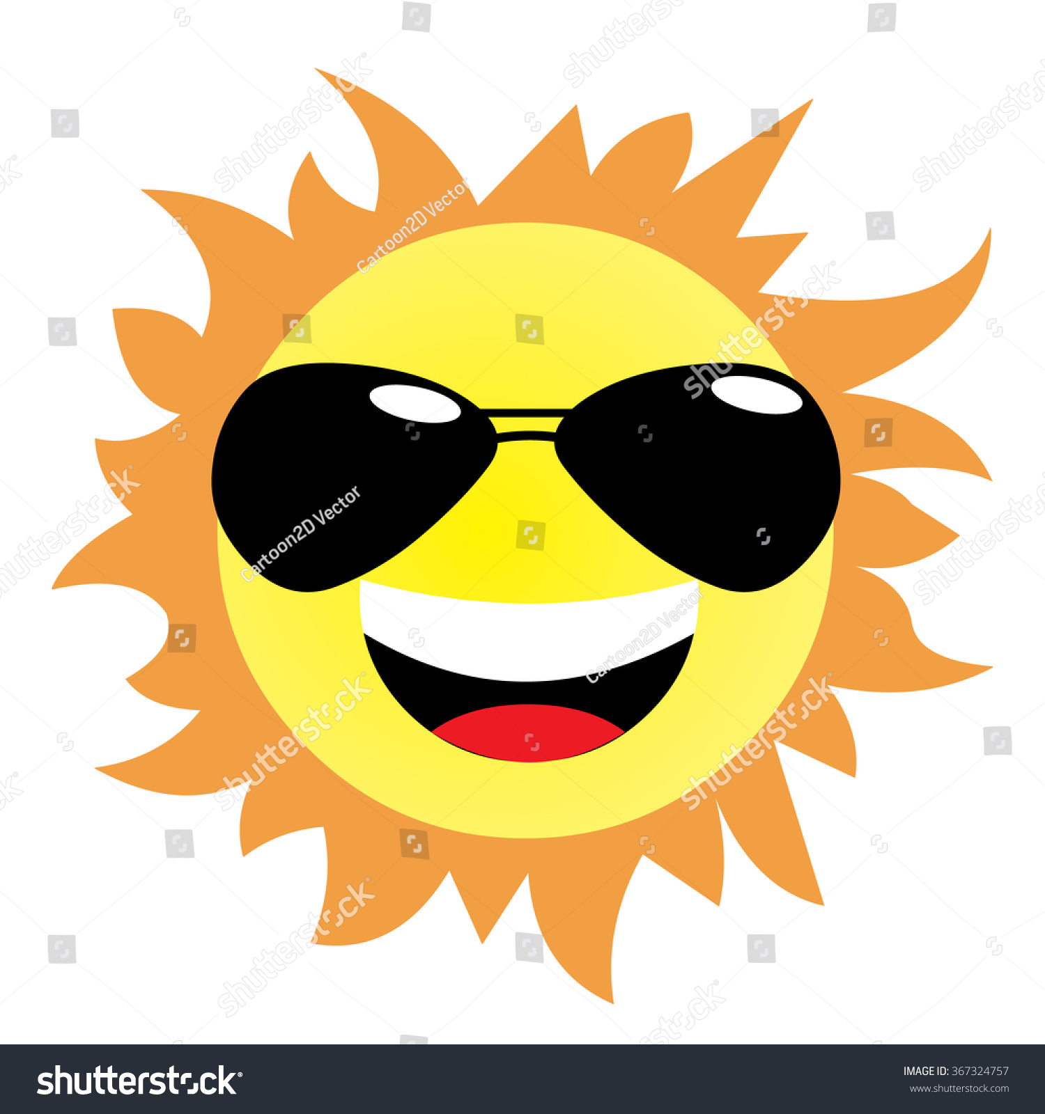 Sun Glasses Cartoon Vector Stock Vector (Royalty Free) 367324757 ...