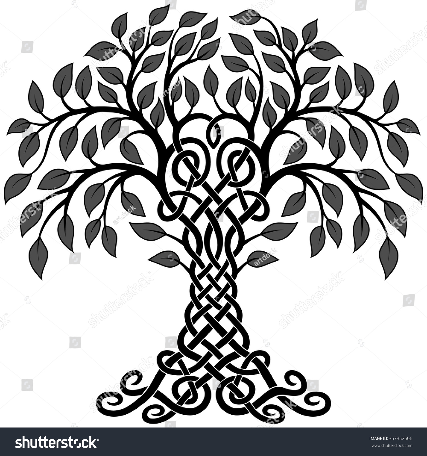 Vector Ornament Decorative Black White Celtic Stock Vector Royalty Free 367352606 Shutterstock 5545