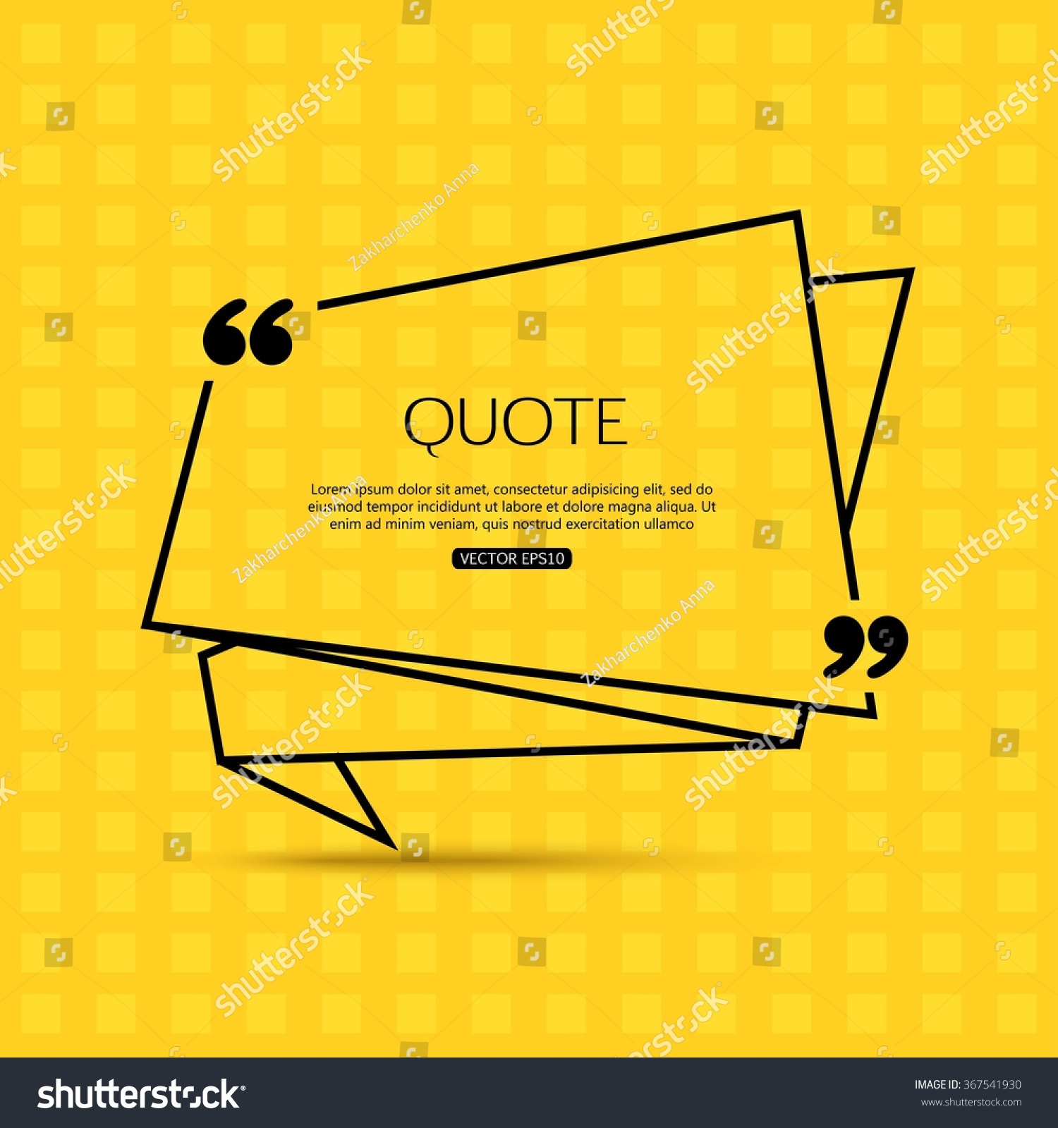 Quote Template Social Networking Business Newspaper Stock Vector ...