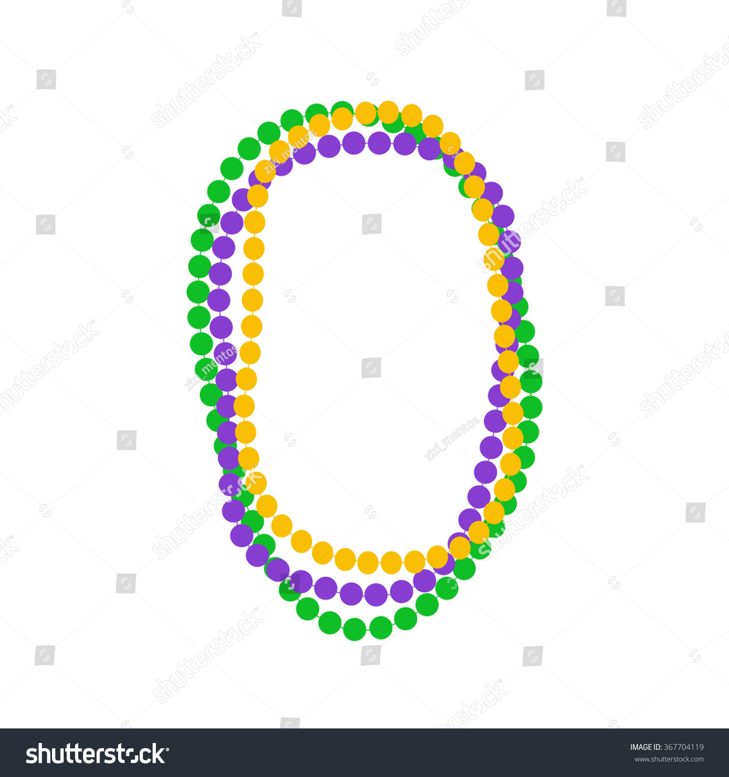 mardi gras beads vector