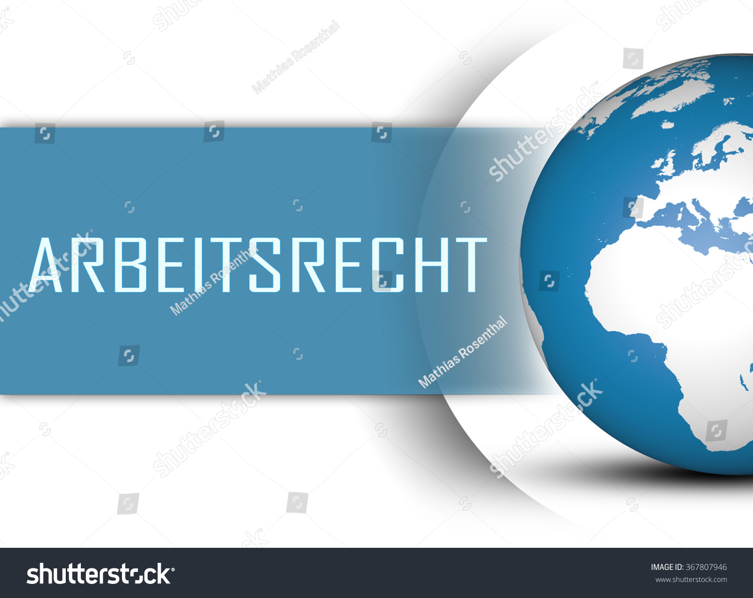 arbeitsrecht-german-word-concept-globe-on-stock-illustration-367807946