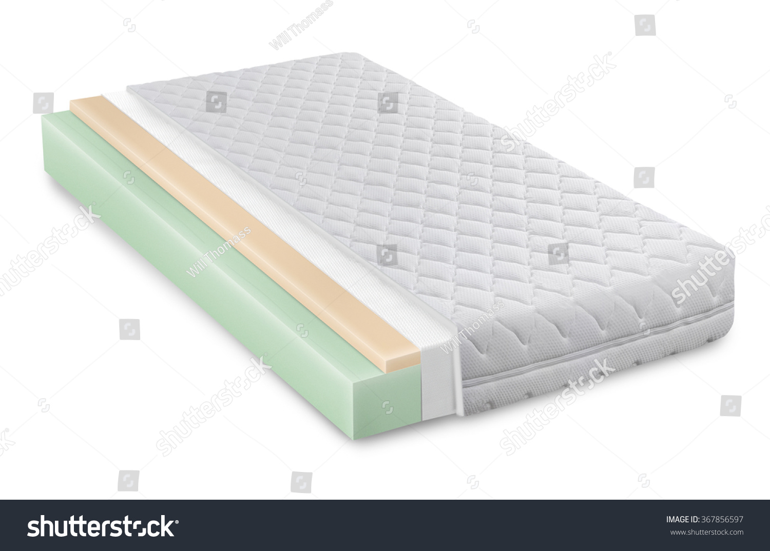 Cross Section Sofa Armchair Mattress Upholstery Stock Photo 367856597 ...