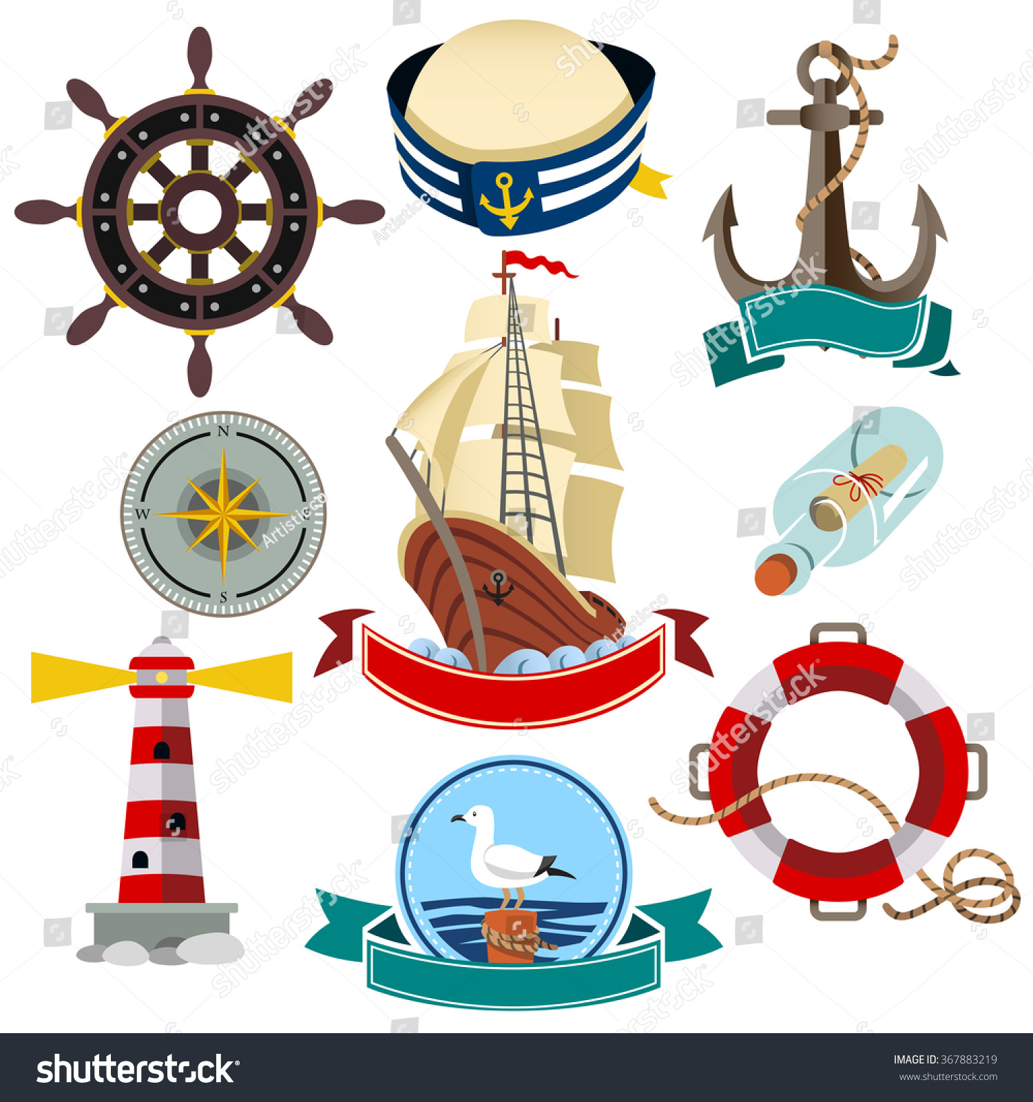 Значки на морскую тематику