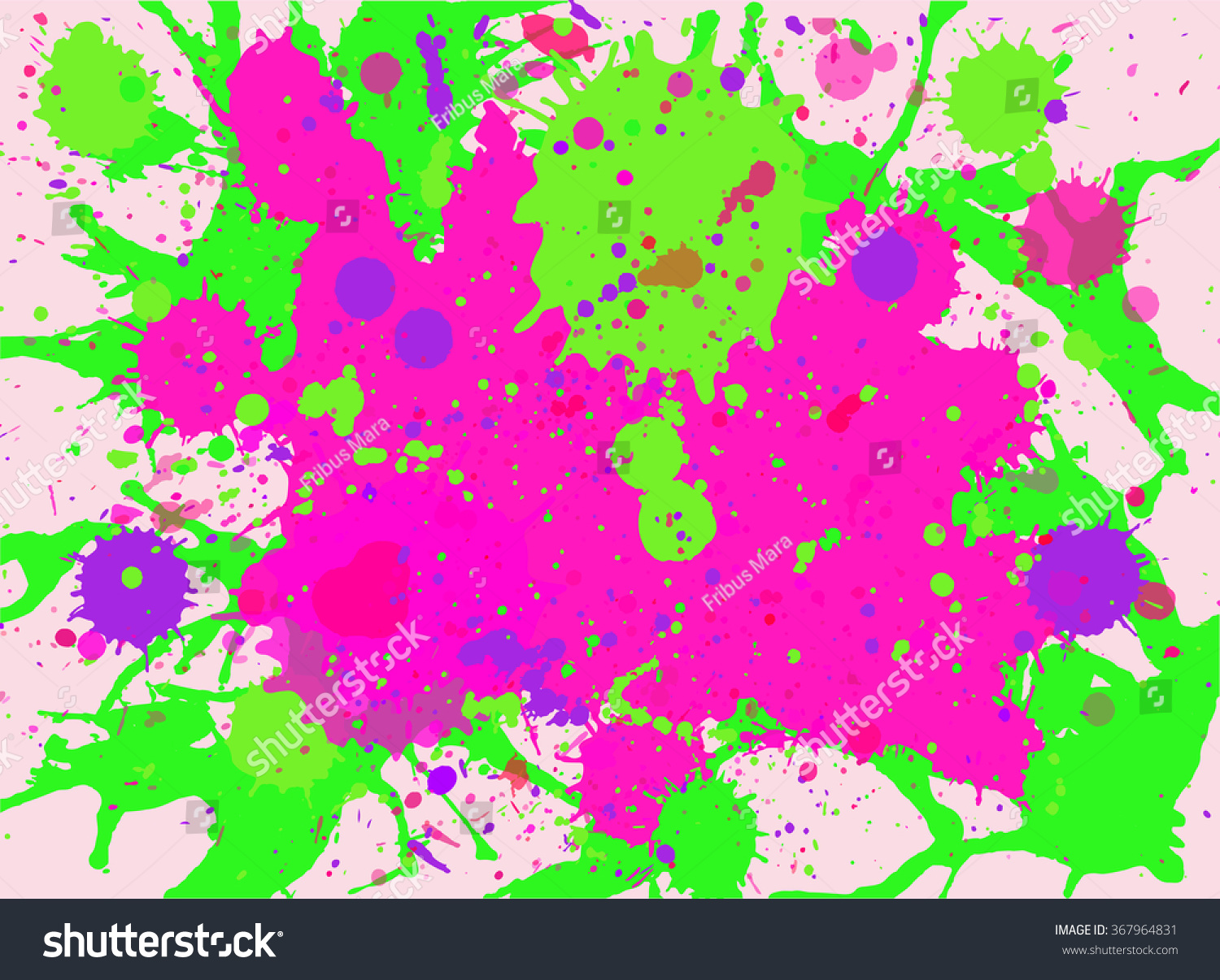 Vibrant Bright Pink Neon Green Watercolor Stock Vector Royalty Free Shutterstock