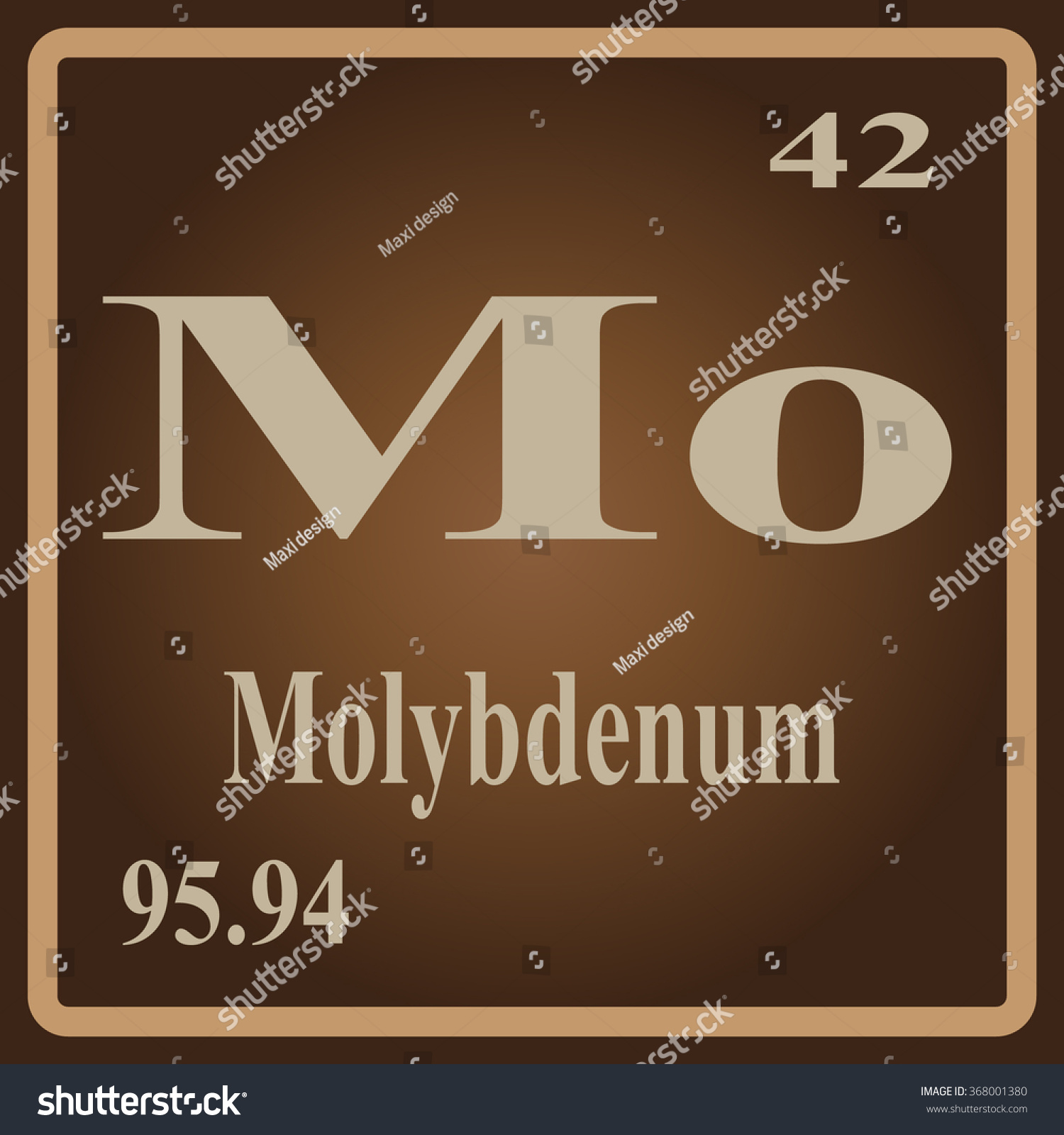 Periodic Table Elements Molybdenum Stock Vector Royalty Free 368001380 Shutterstock 2231