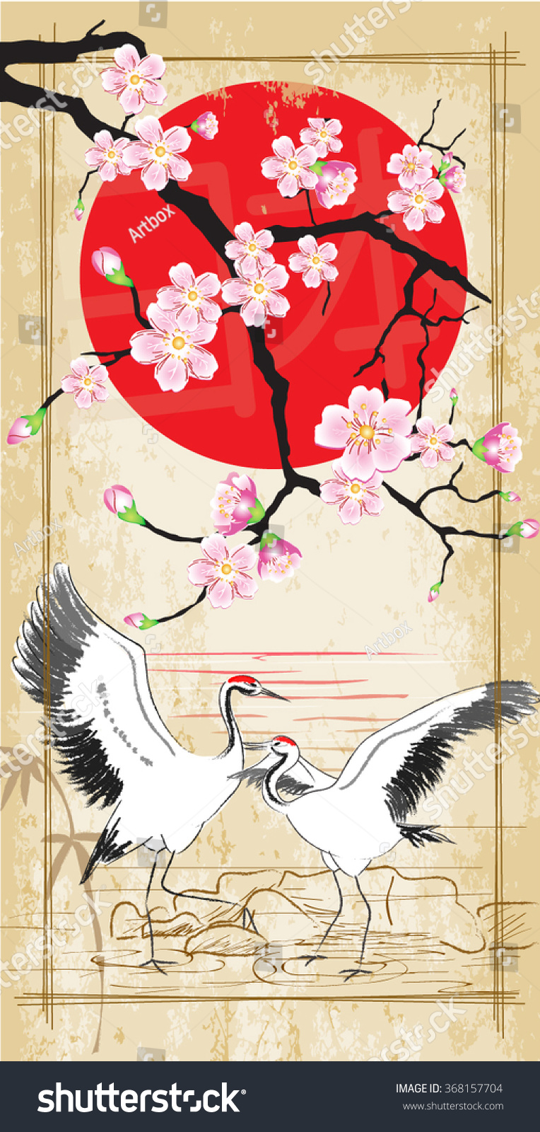 Details about   Box Set Pack Of 30 Postcards Japanese Cranes and Scenery Sakura Oriental #0002 
