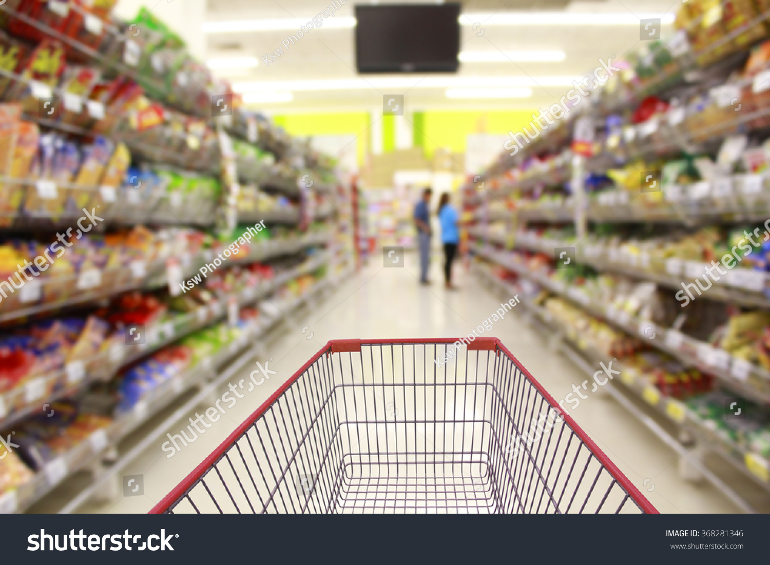 Shopping Cart Supermarket Stock Photo 368281346 | Shutterstock