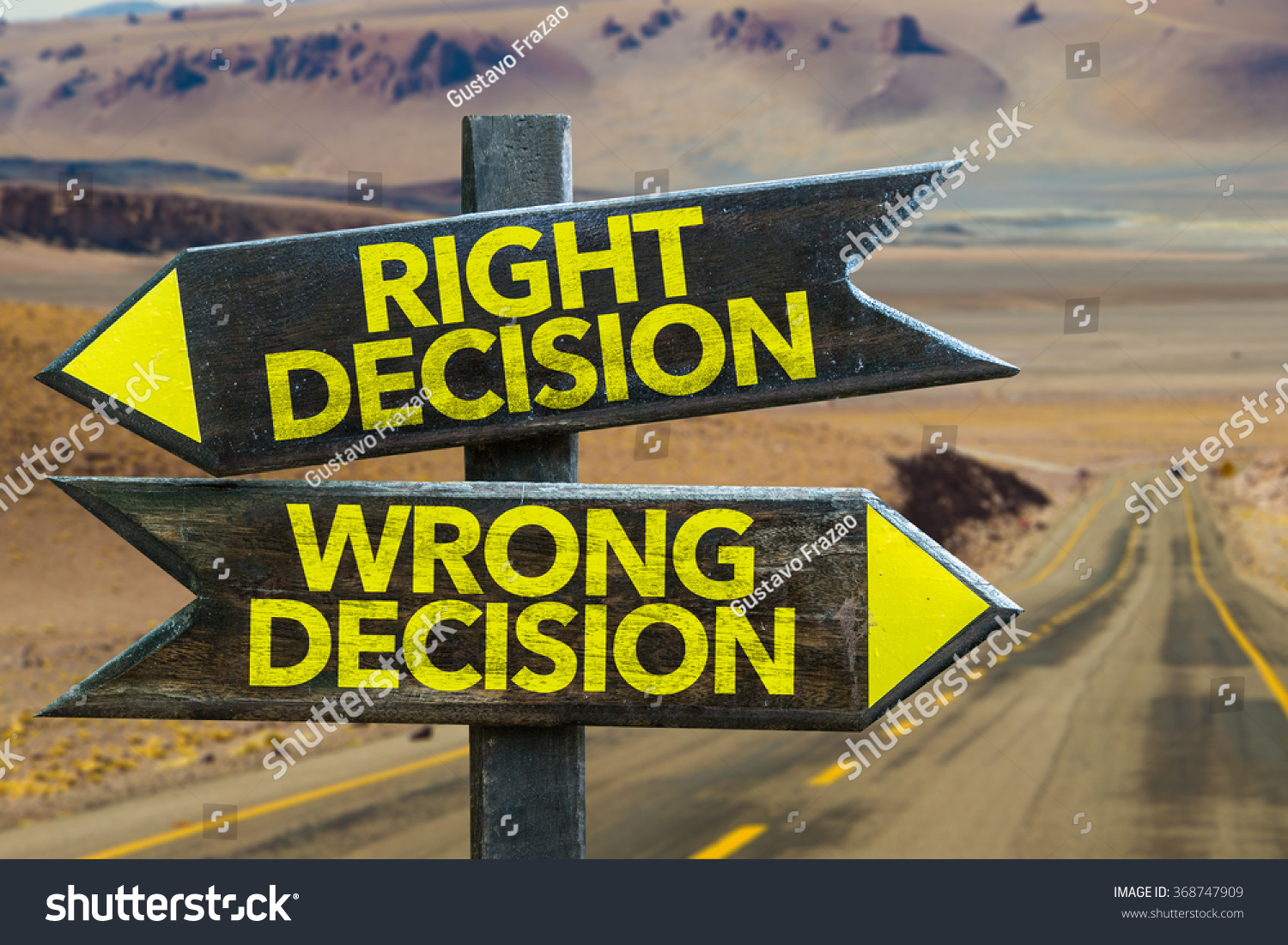 right-decision-wrong-decision-signpost-desert-stock-photo-368747909