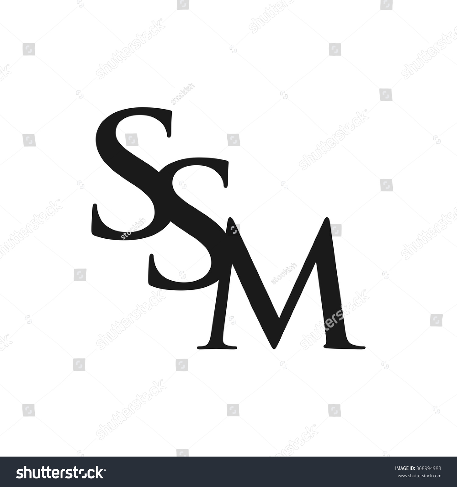 S M Logo Vector Stock Vector (Royalty Free) 368994983 | Shutterstock