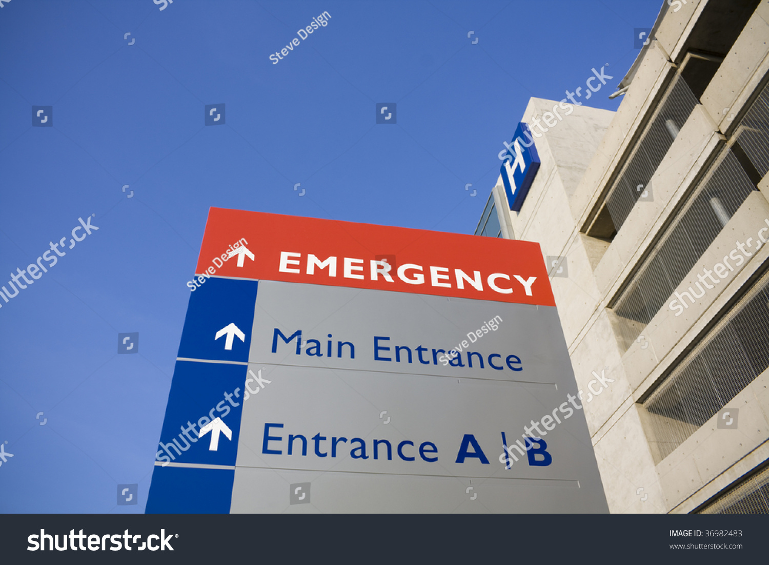 Modern Hospital Emergency Sign Stock Photo 36982483 | Shutterstock