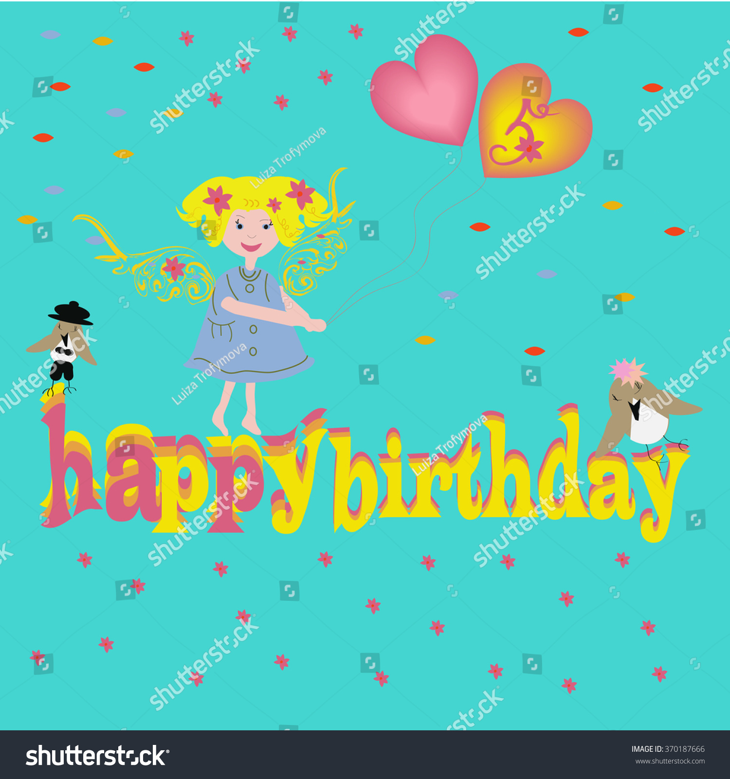 happy birthday 5 year old girl images