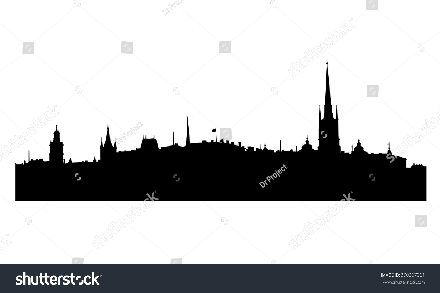 Skyline Stockholm Sweden Vector Illustration Stock Vector (Royalty Free ...