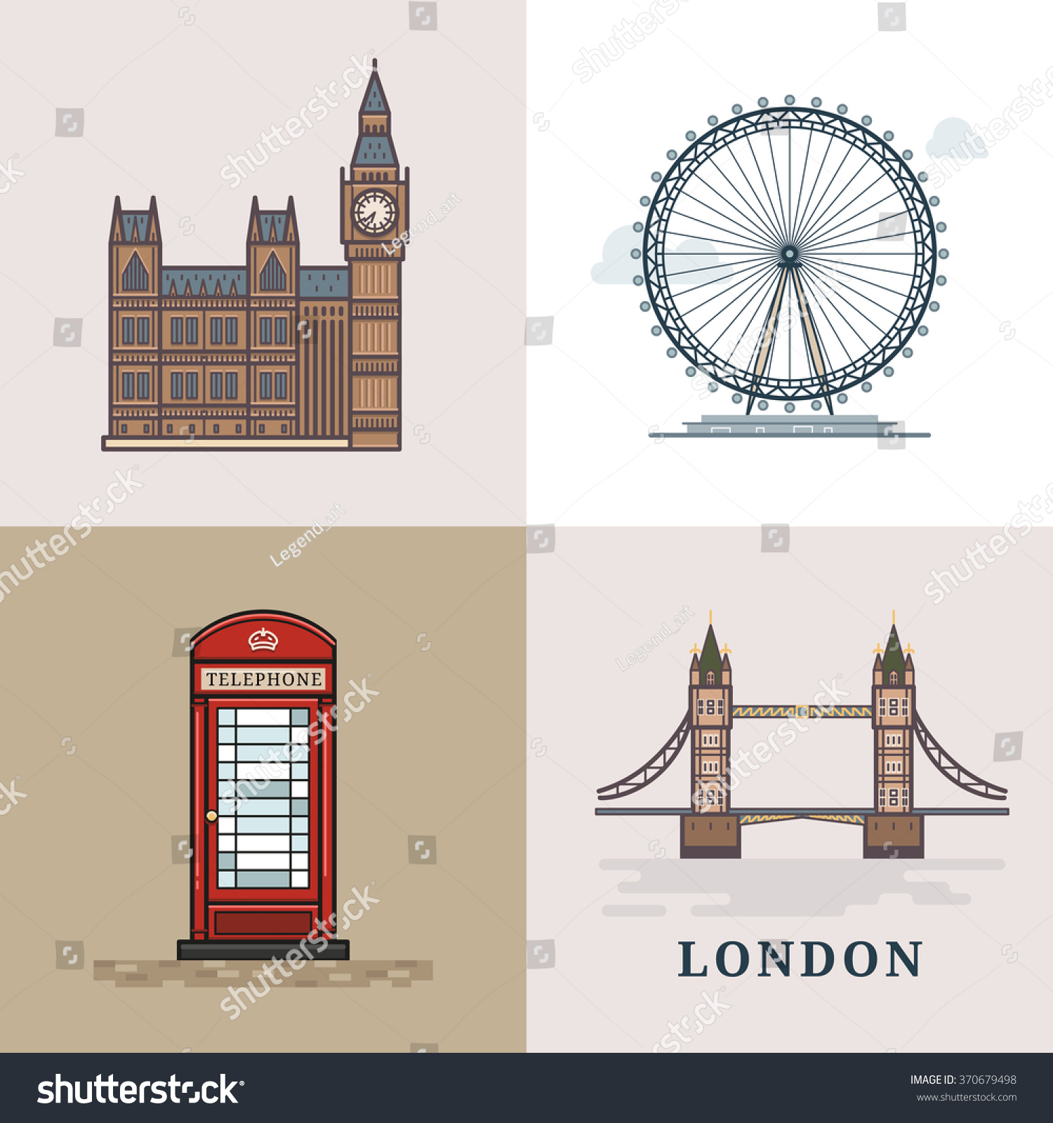 Лондон и его достопримечательности рисунки