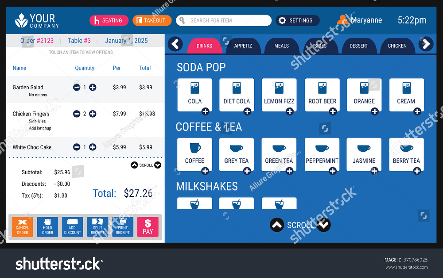 132 Pos ui screen Images, Stock Photos & Vectors | Shutterstock