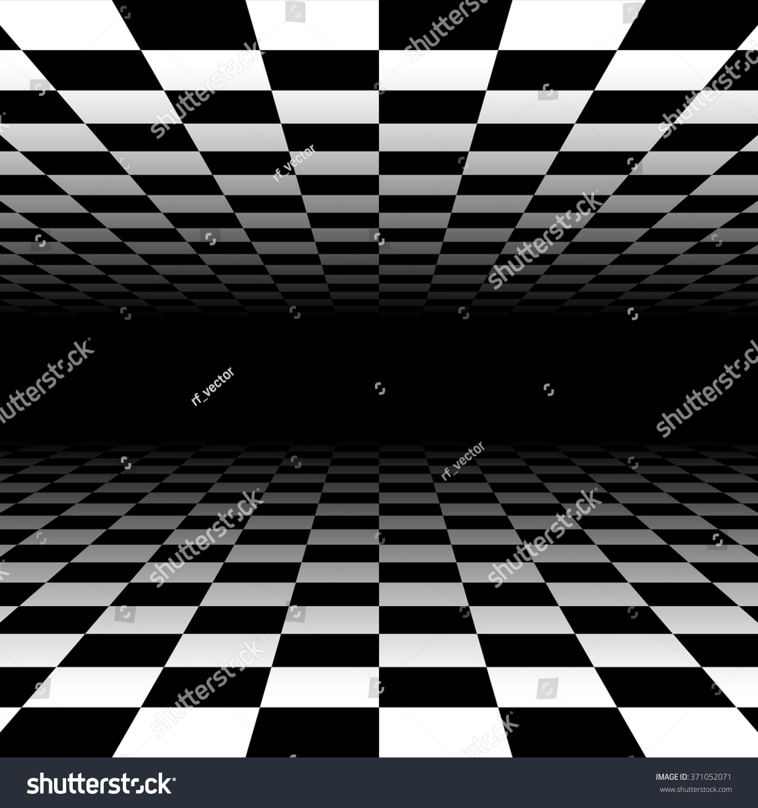 Vanishing Checkered Surface 3d Surface Perspective Stock Vector ...