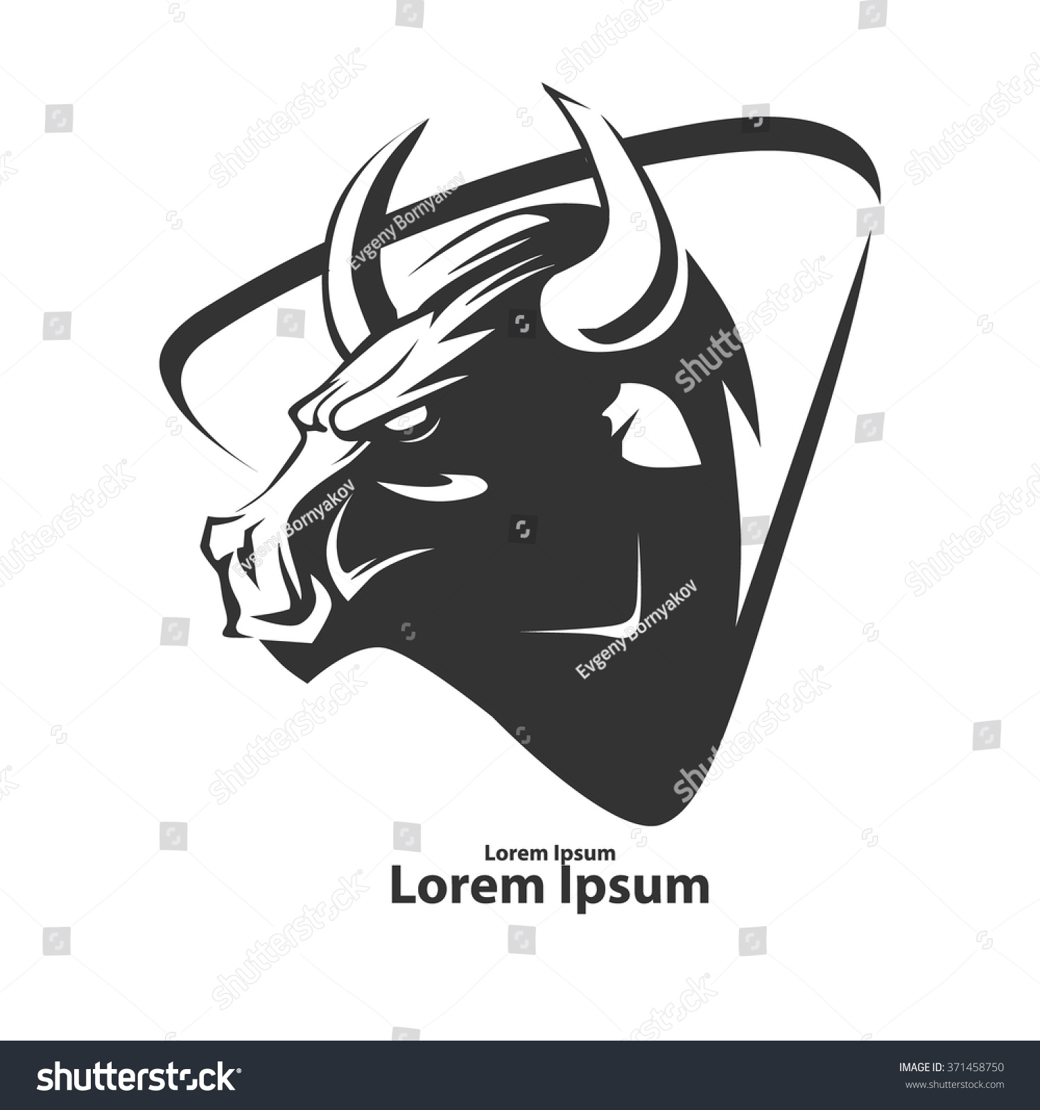 Голова быка логотип