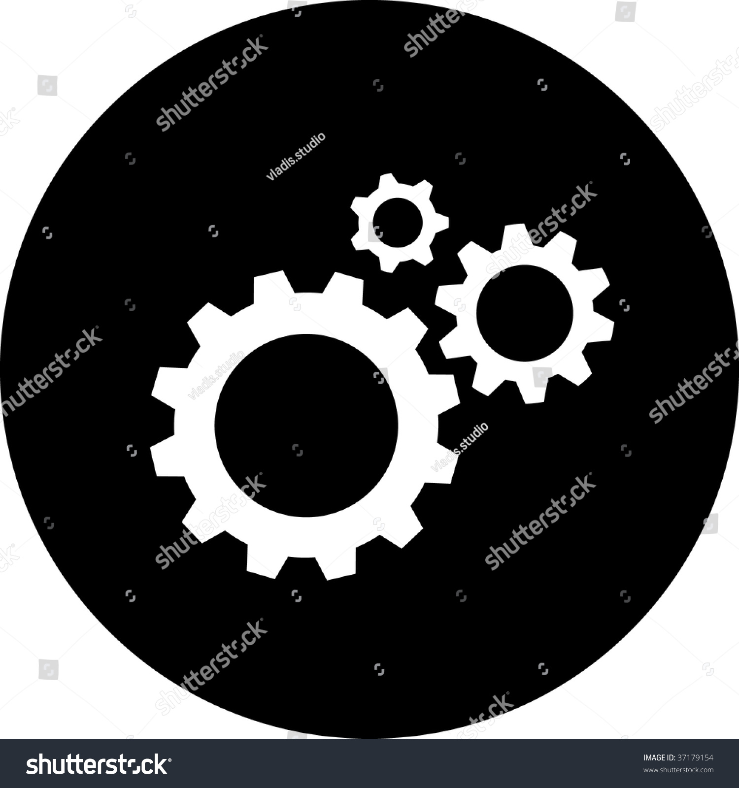 Vector Icon Gears All Layers Grouped Stock Vector (Royalty Free ...