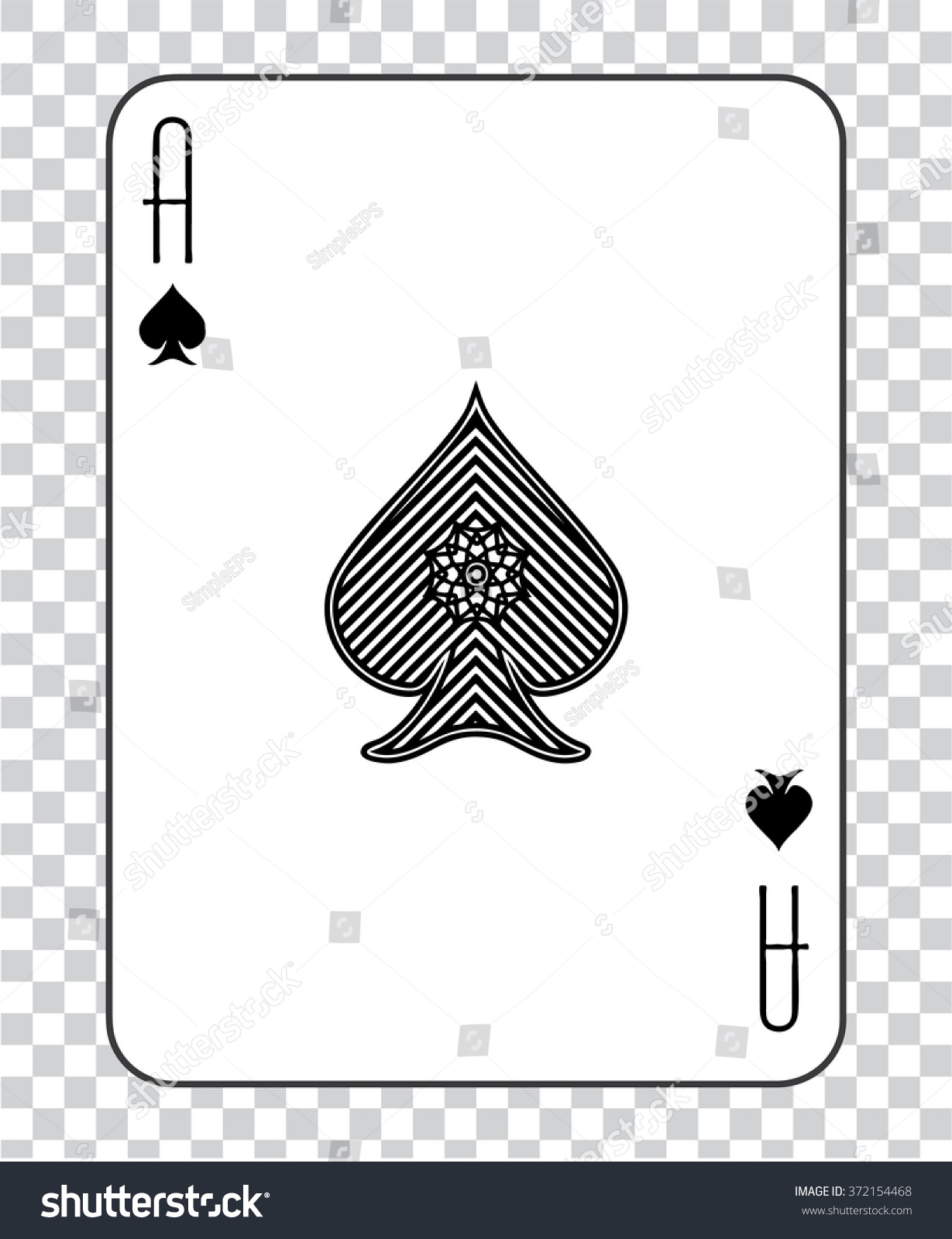 Single Playing Cards Transparent Background Poker Stock Vector (Royalty ...