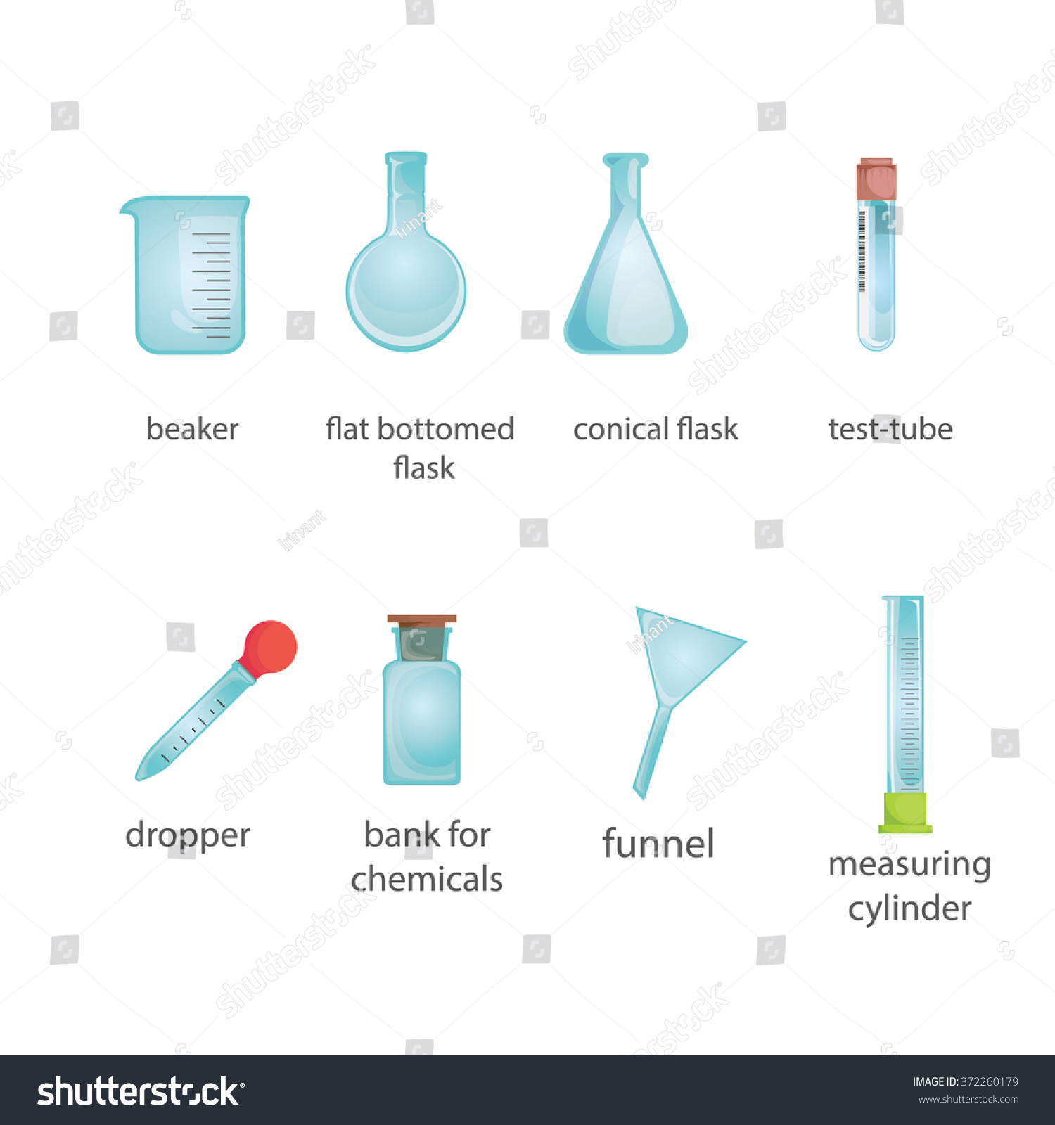 Chemical Test Tubes Icons Illustration Vector Stock Vector (Royalty ...