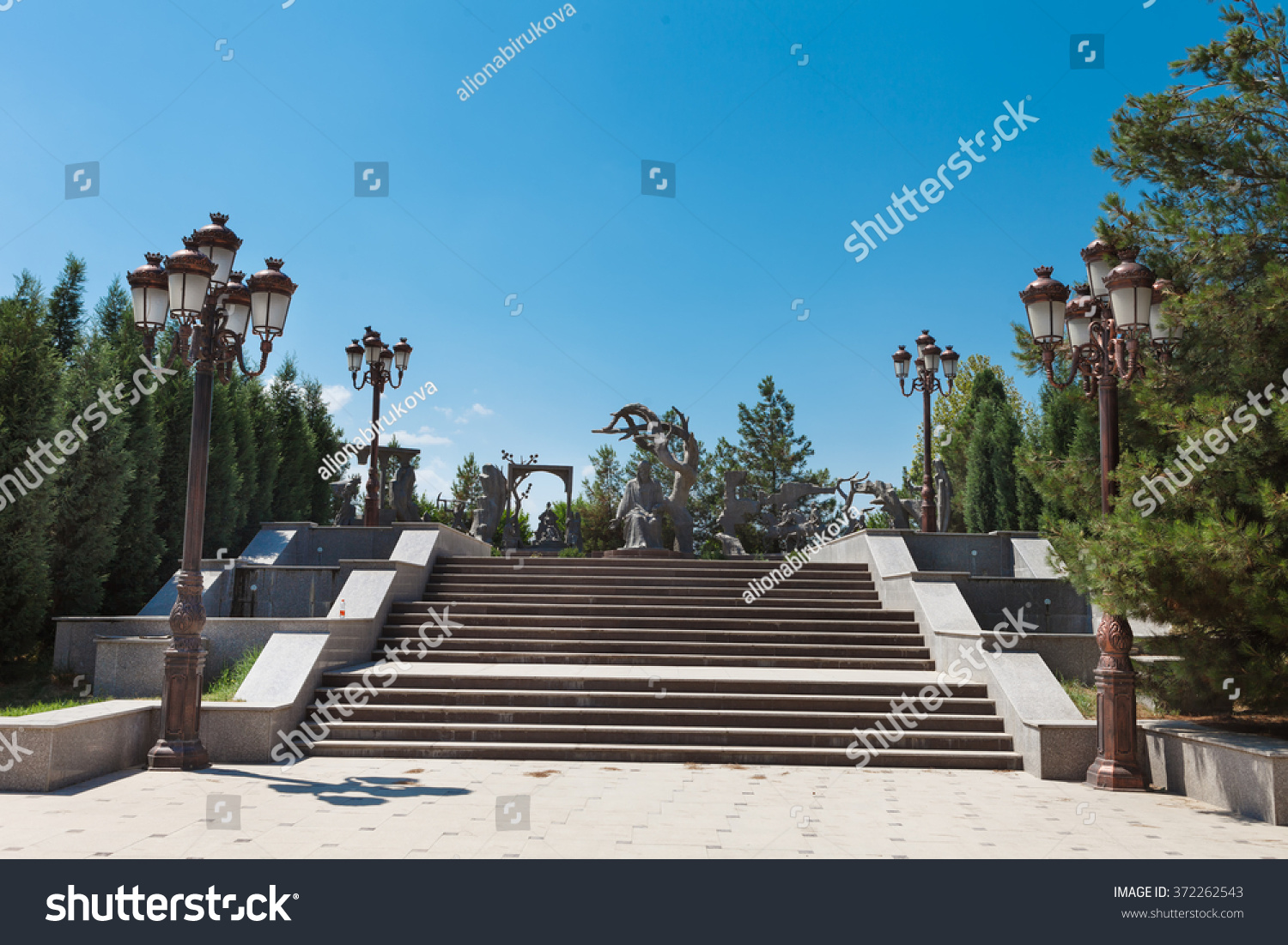 Sculpture Nizami Poem Gencevi Meqberesi Mausoleum Stock Photo 372262543 ...