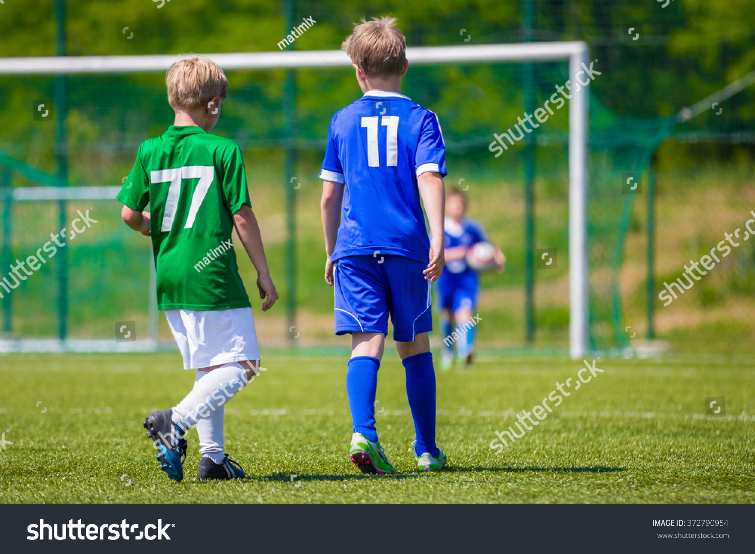 Training Football Match Between Youth Soccer Stock Photo 372790954 Training Football Match Between Youth Soccer Stock Photo 372790954