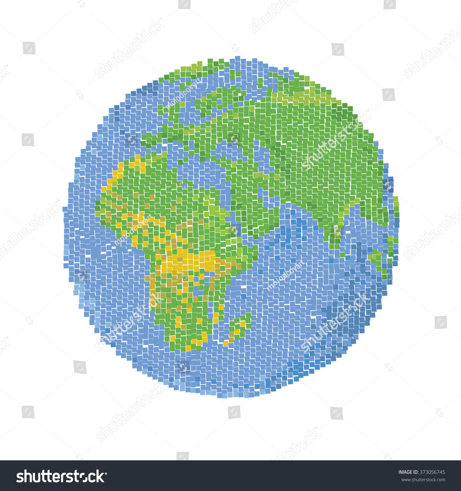 Пиксельная карта земли
