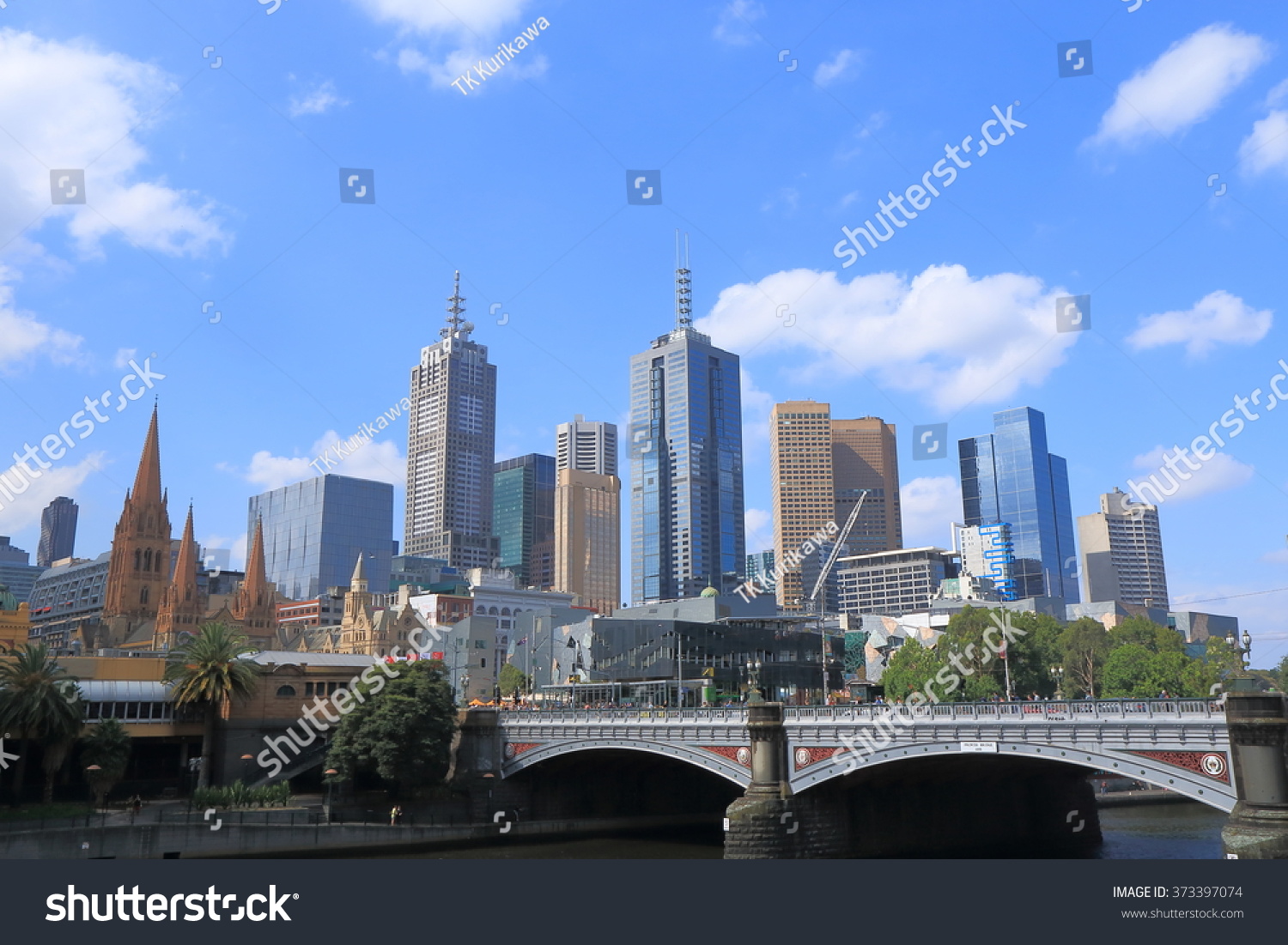 Melbourne Downtown Cityscape Australia Stock Photo 373397074 | Shutterstock