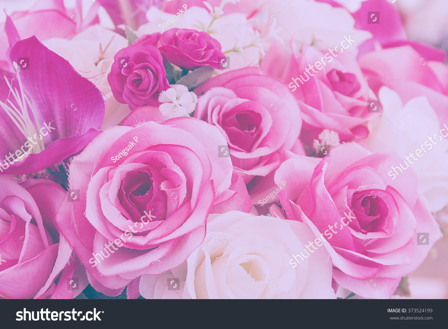 Rose Fake Flower Fake Flower Handmade Stock Photo 373524199 Shutterstock