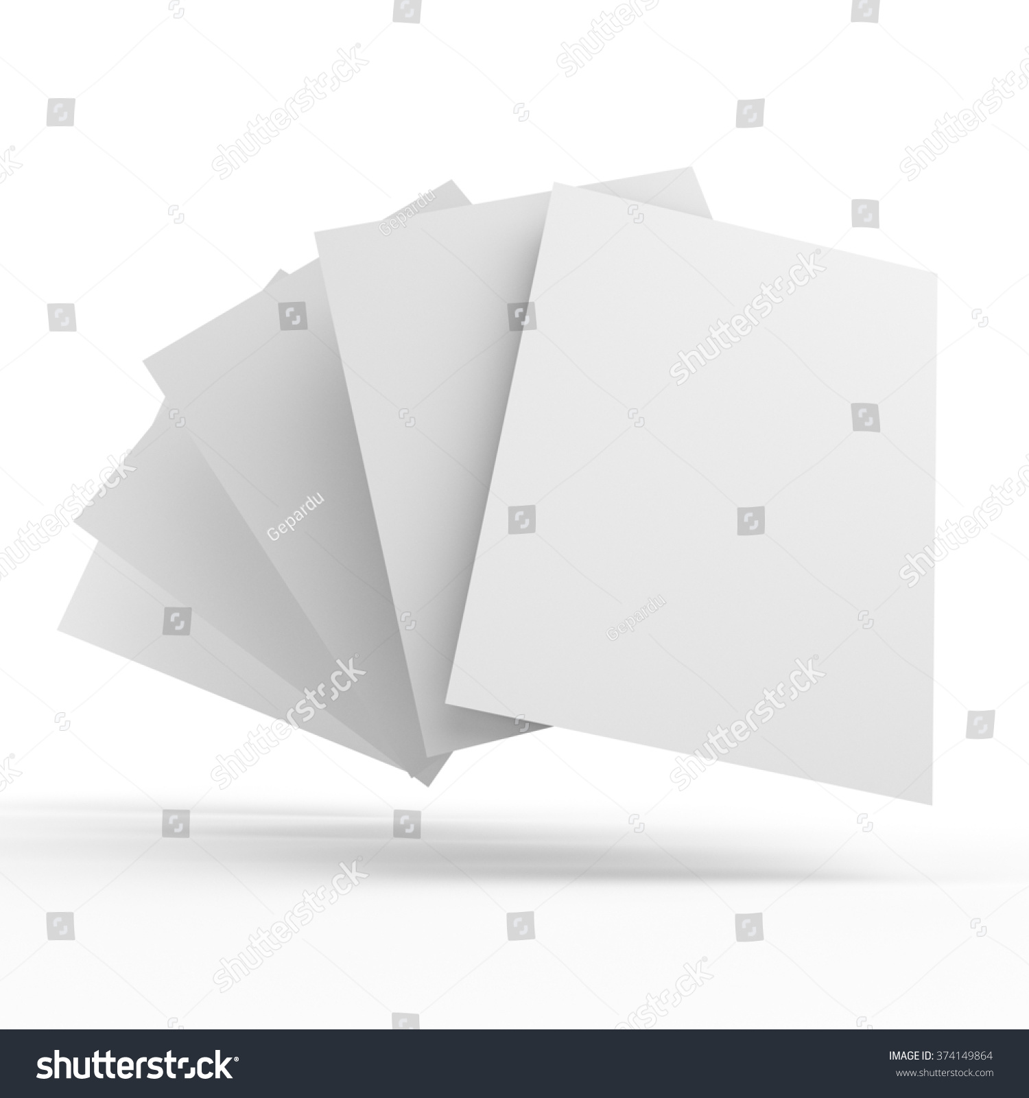 Fan Leaflets Cards A4 Format Stock Illustration 374149864 | Shutterstock