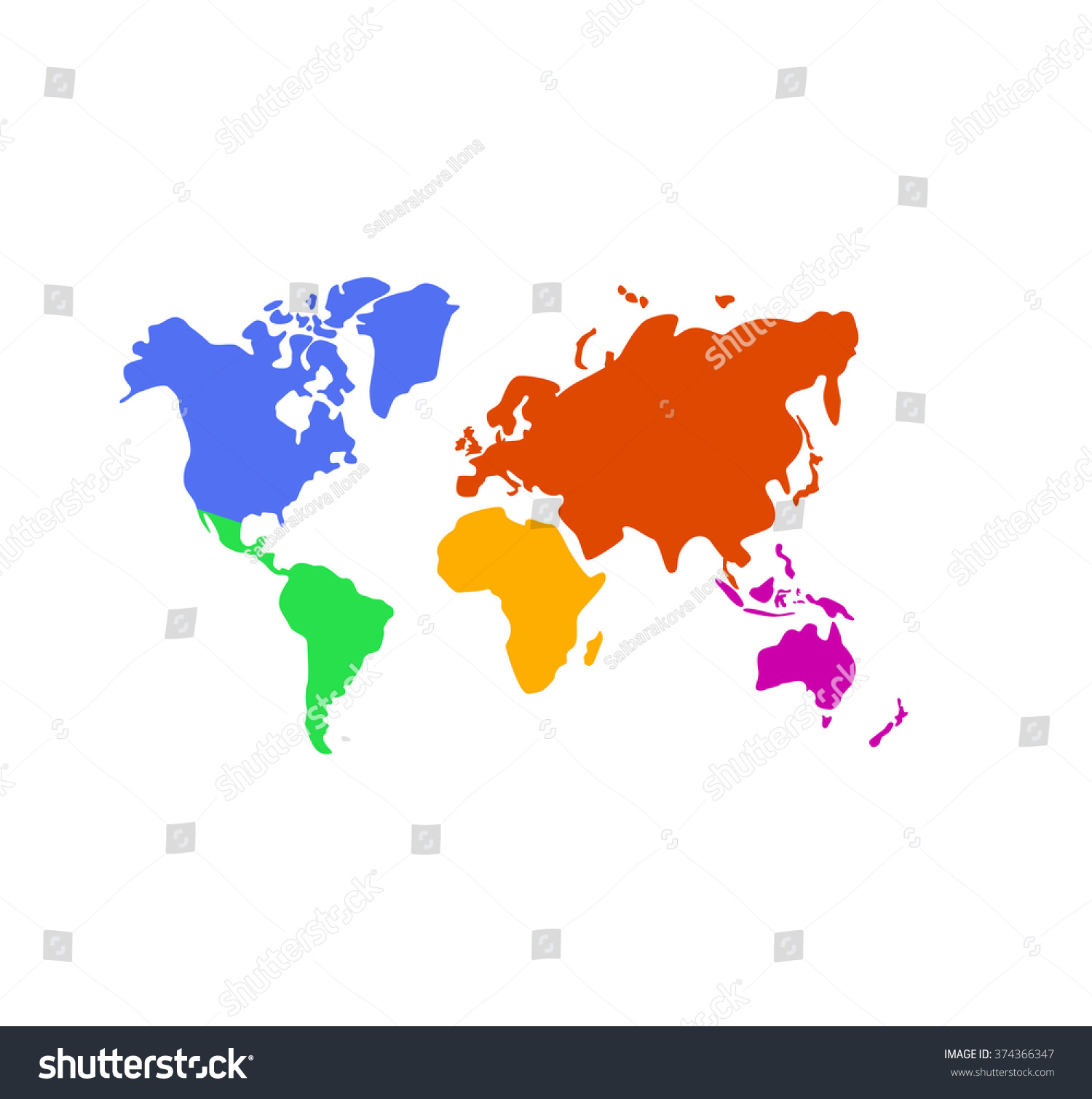 World Map Vector Background Eps10 Stock Vector (Royalty Free) 374366347 ...