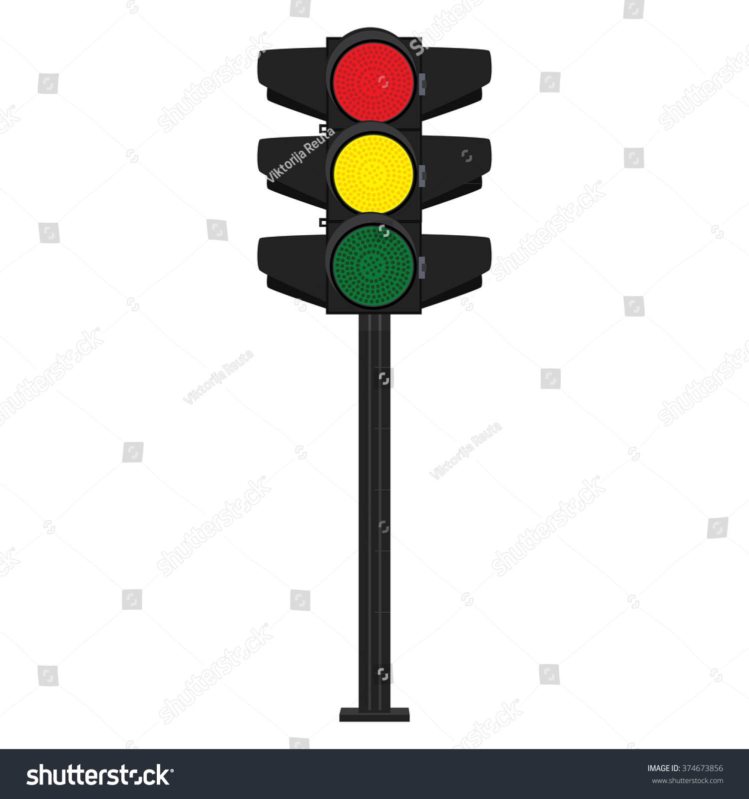 Стоп со светофором дорожный знак