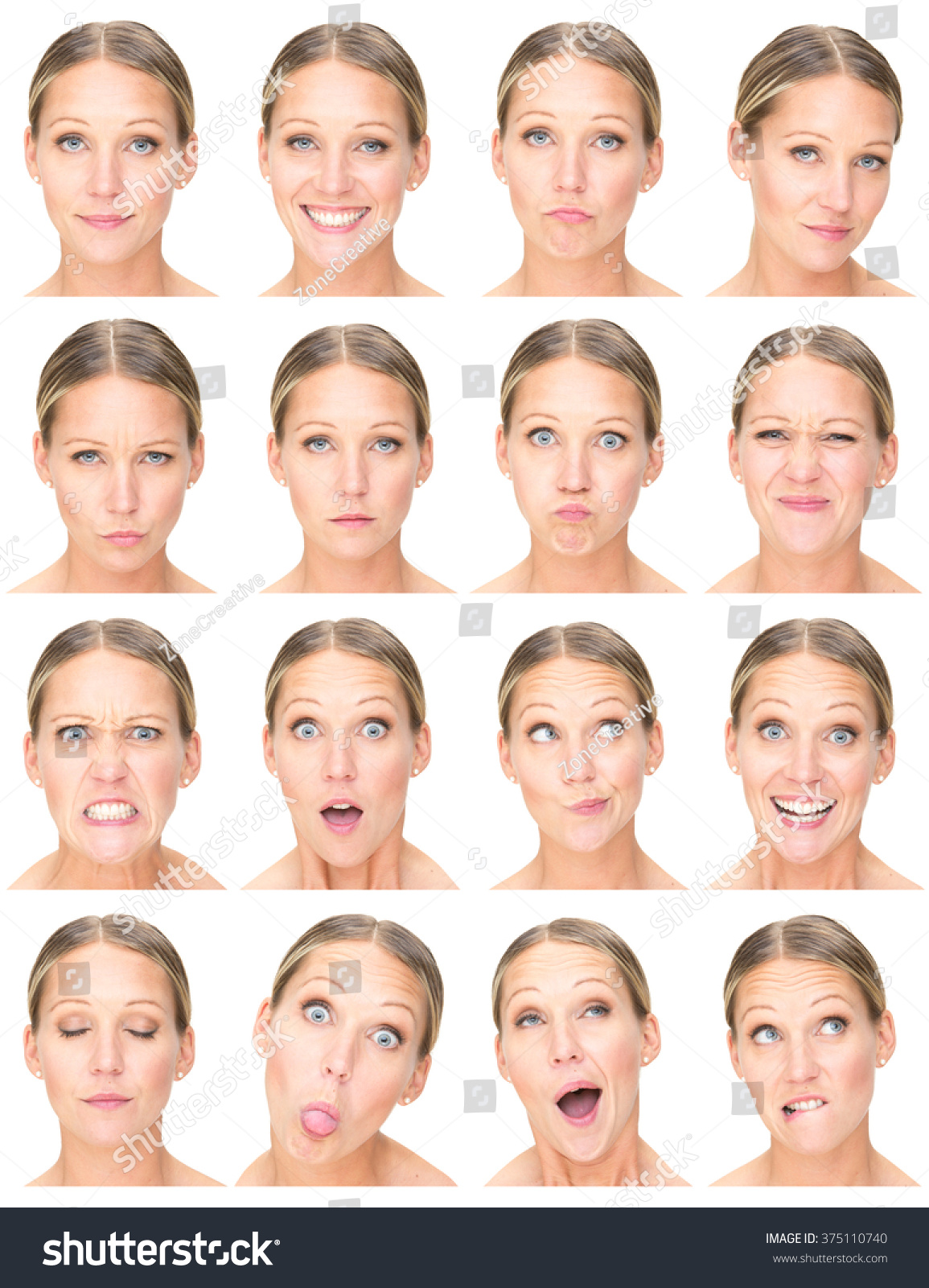 Типичные выражения лица