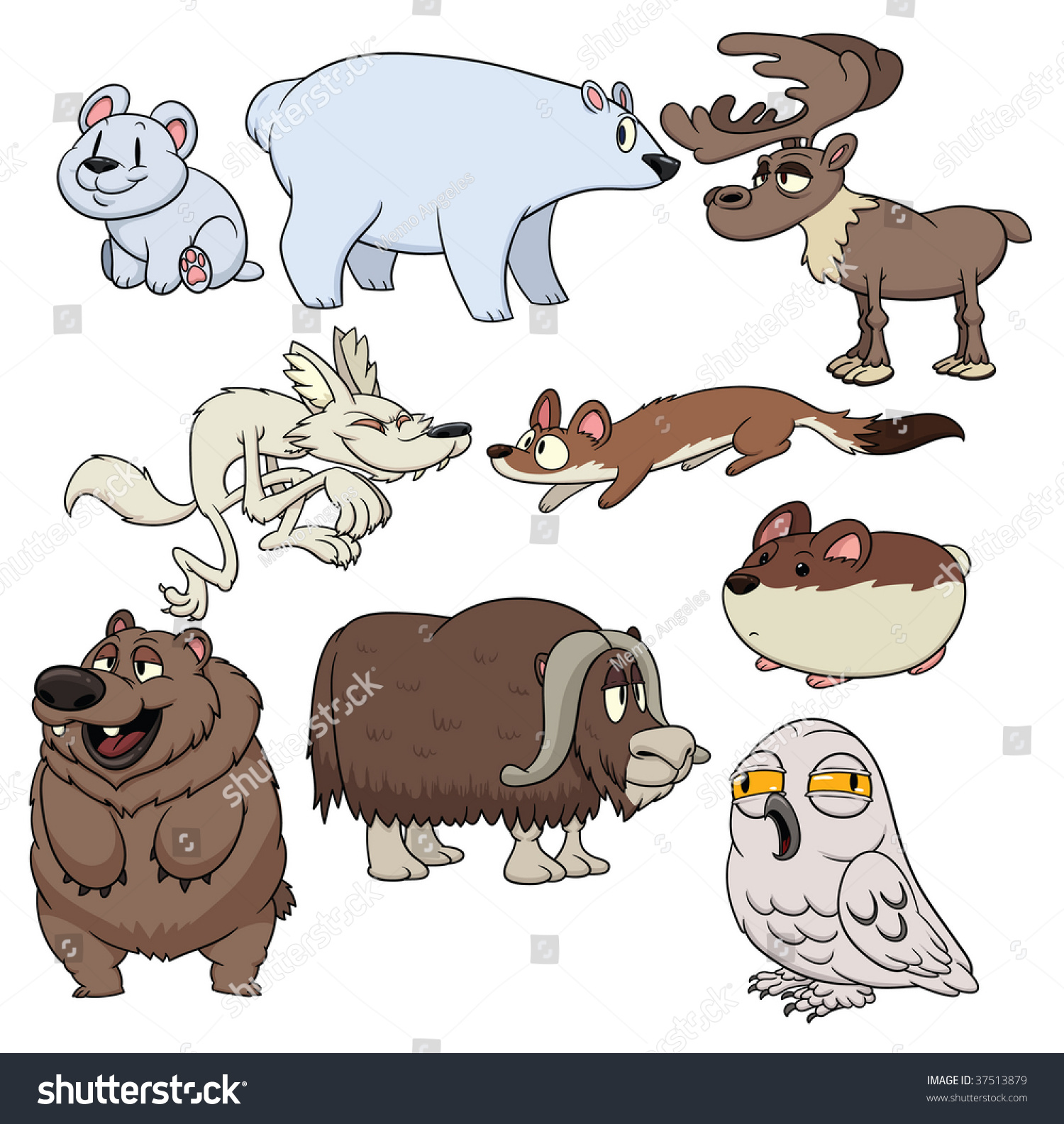 Животные тундры рисунки детей