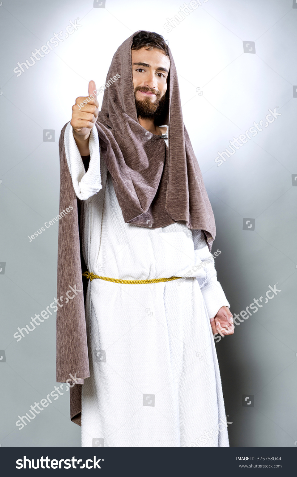 Jesus Christ Son God Smiling Signal Stock Photo 375758044 | Shutterstock