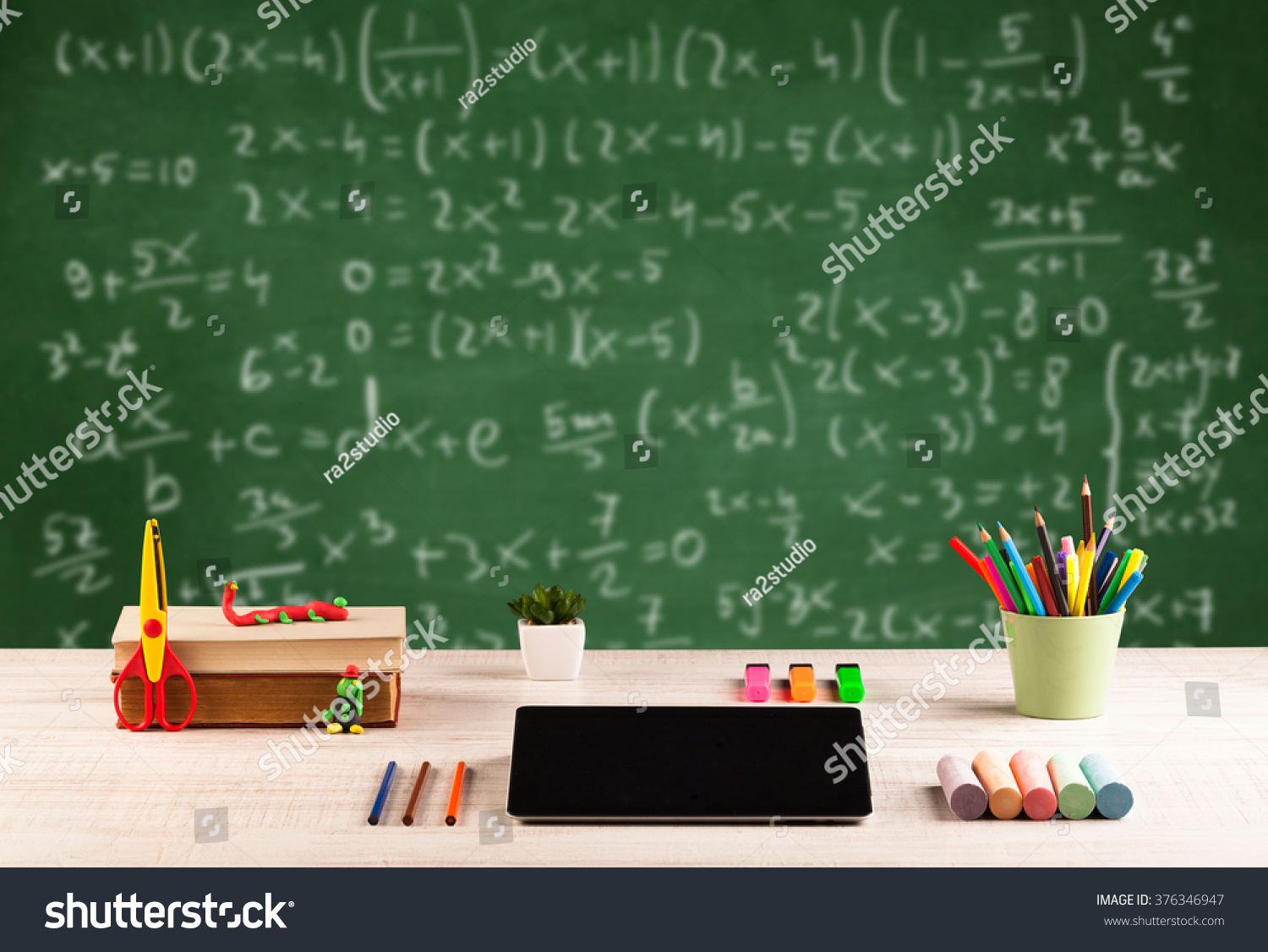 Back School Concept Long Numbers Calculation Stock Photo 376346947 ...