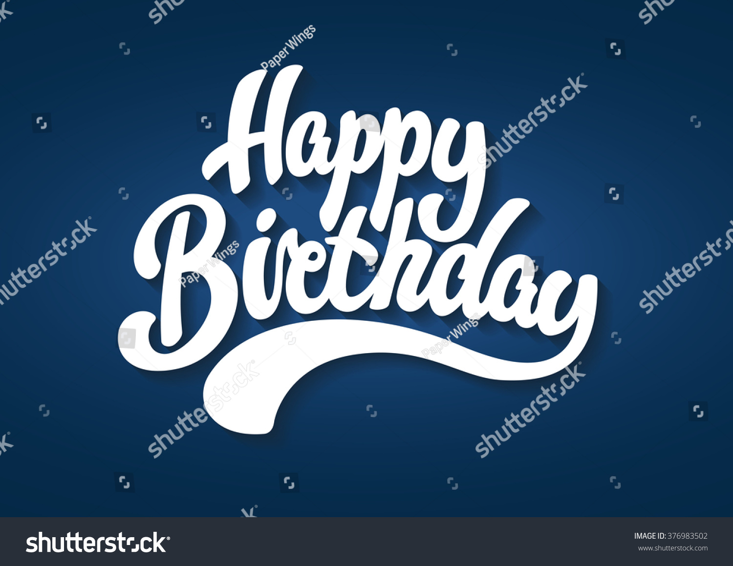 Happy Birthday Lettering Text Stock Vector (Royalty Free) 376983502 ...