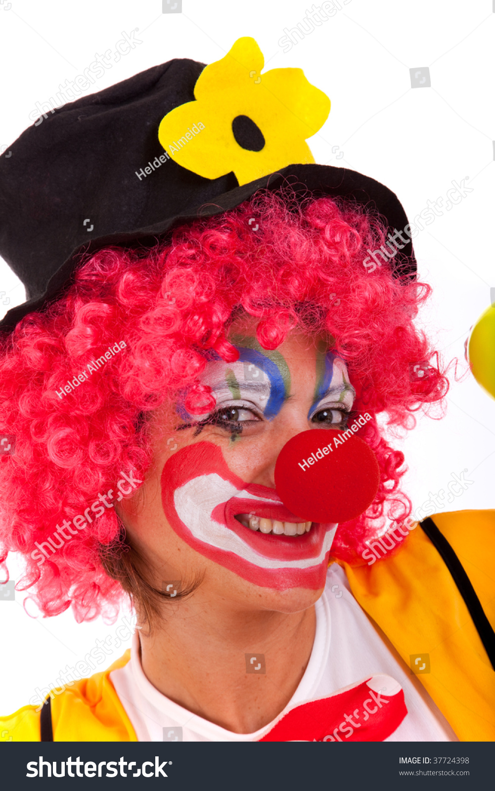 Funny Clown Peeking Between His Fingers Stock Photo 37724398 | Shutterstock