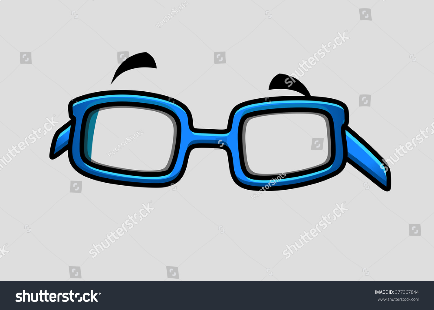 Retro Comic Glasses Stock Vector (Royalty Free) 377367844 | Shutterstock