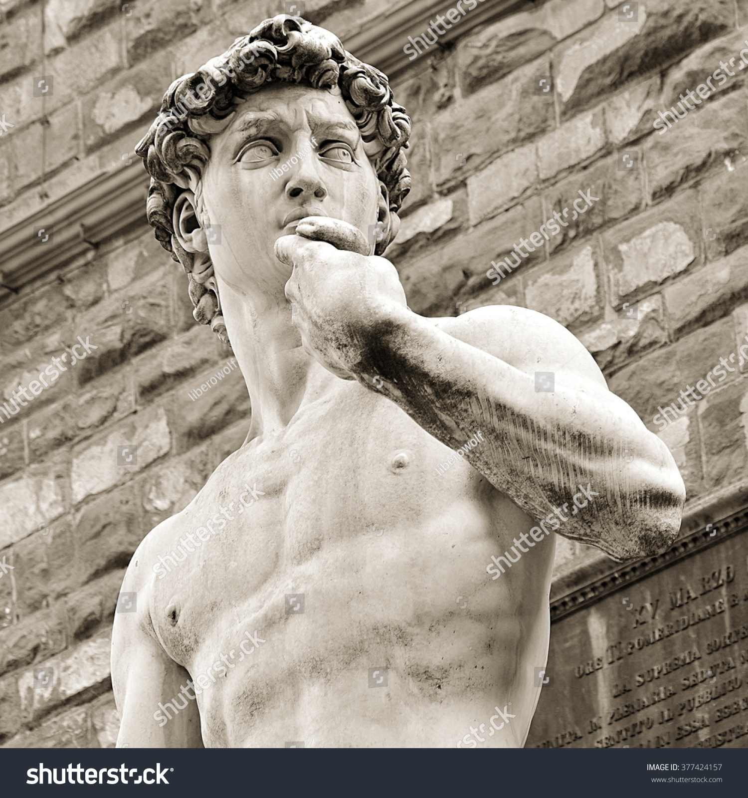 Most Famous Statue Florence David Michelangelo Stock Photo 377424157 ...