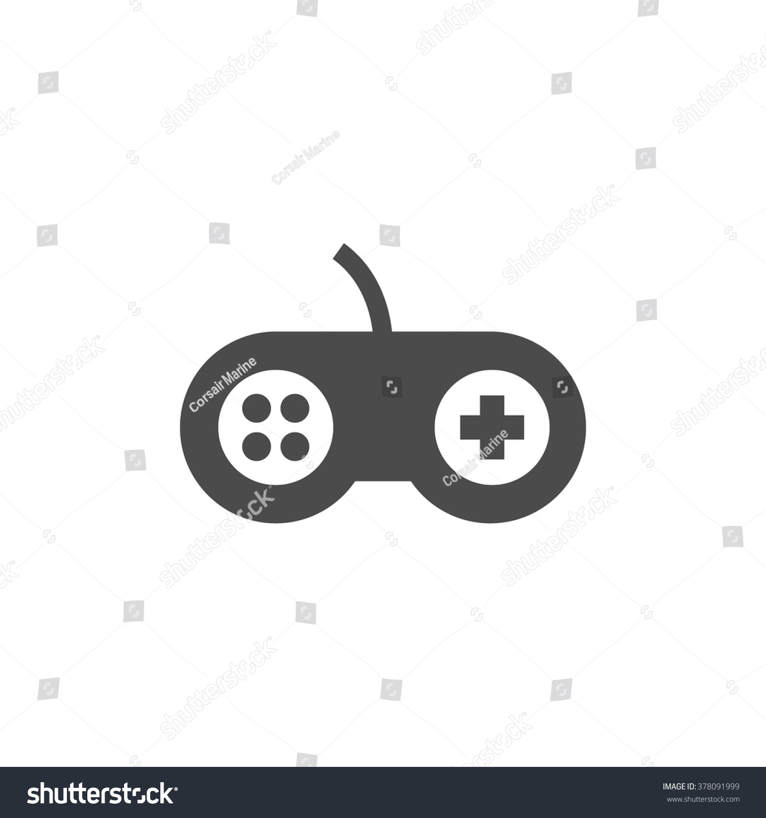 Computer Joystick Console Controller Vector Icon Stock Vector (Royalty ...