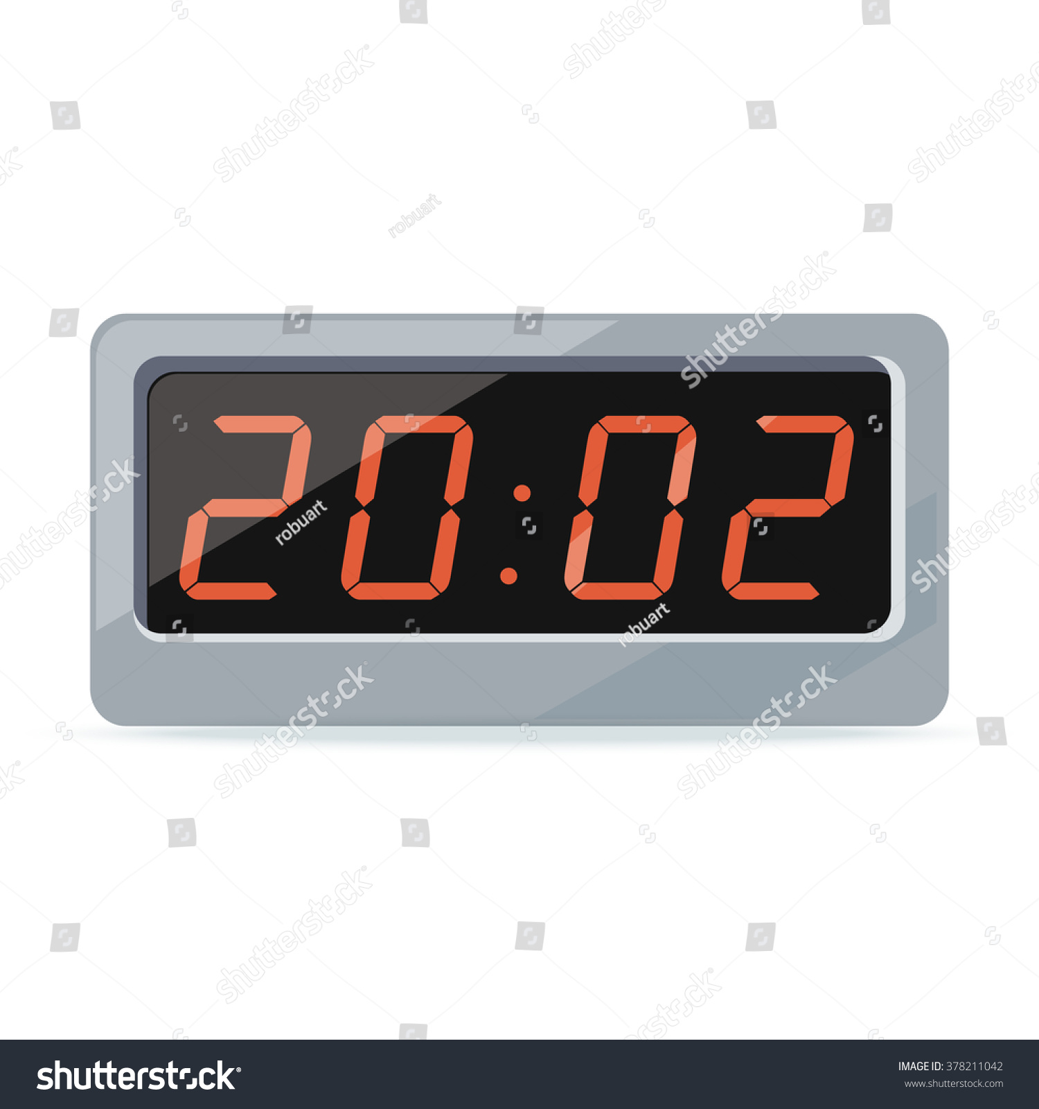 digital clock logo