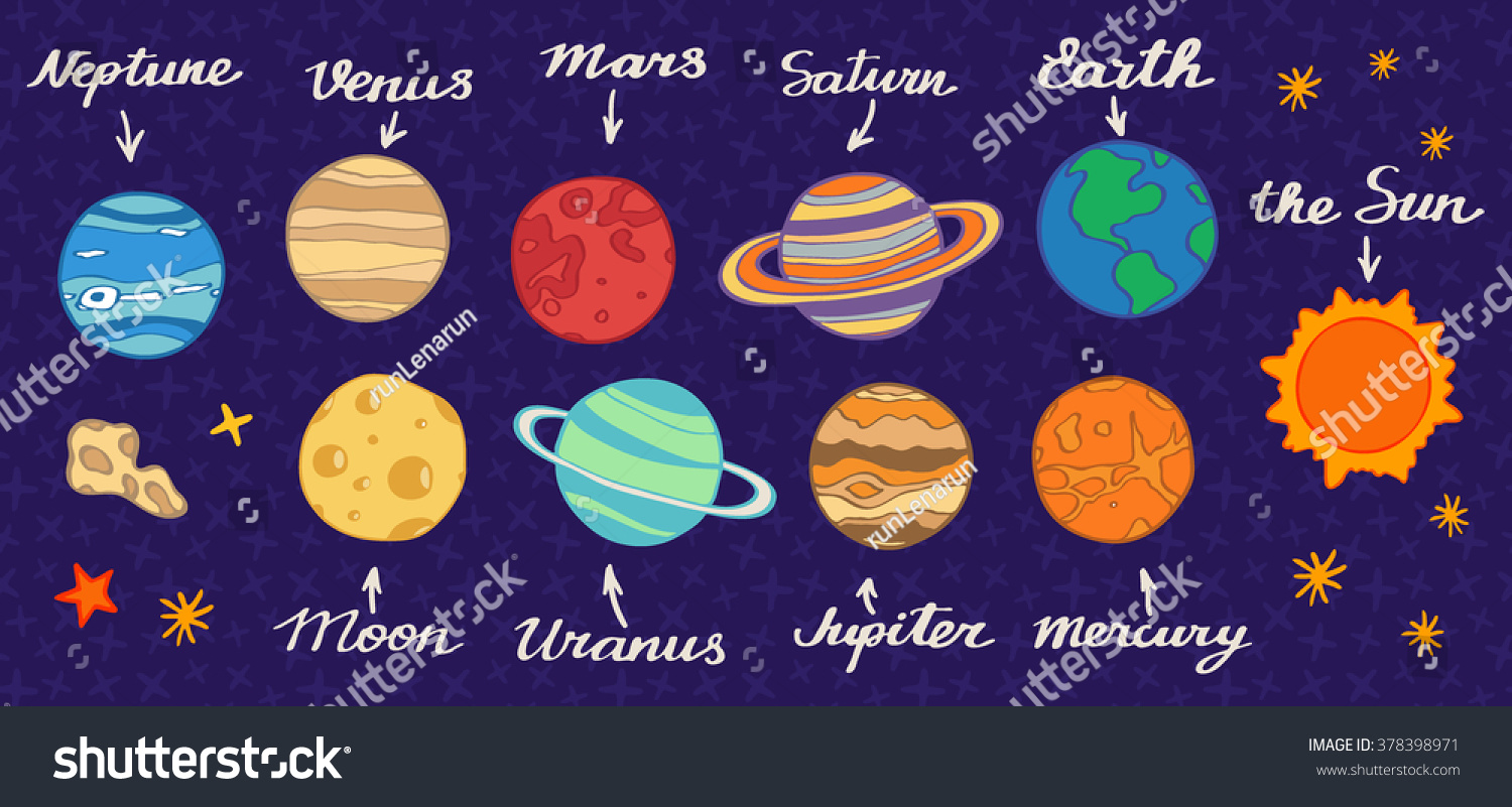 Как раскрасить планеты солнечной системы