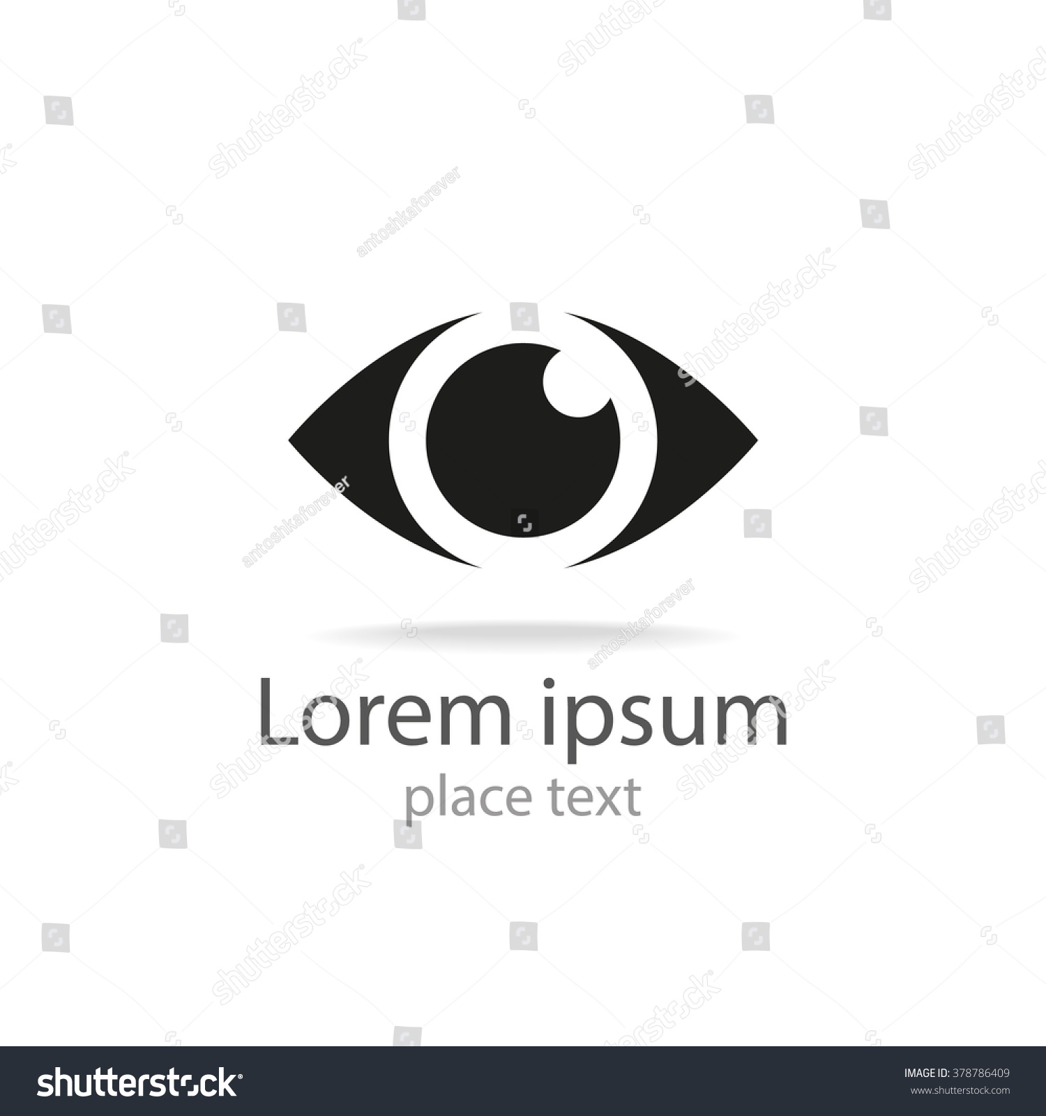 Eye Icon Template Logo Design Eye Stock Illustration 378786409 