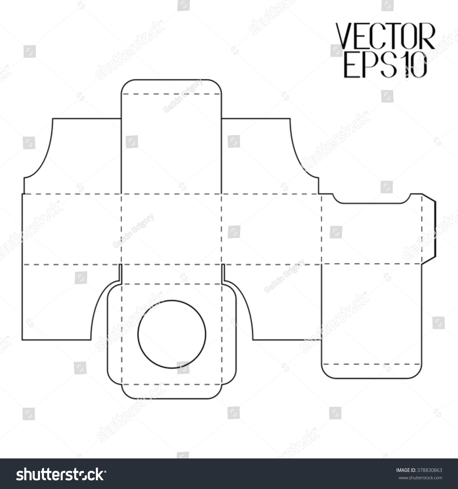 Abstract Packaging Box Cover Template Vector Stock Vector (Royalty Free ...