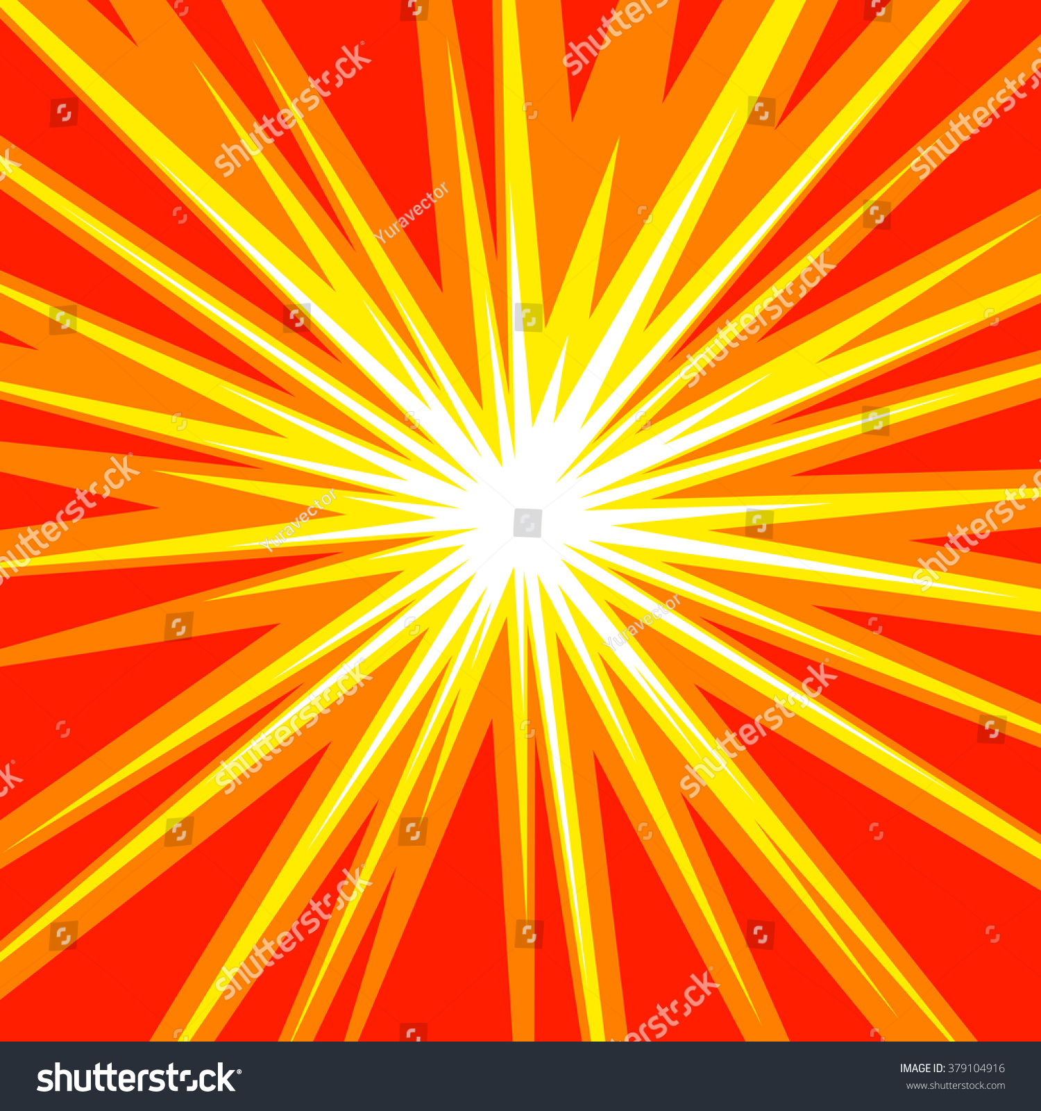 Sun Rays Star Burst Element Square Stock Vector (Royalty Free ...