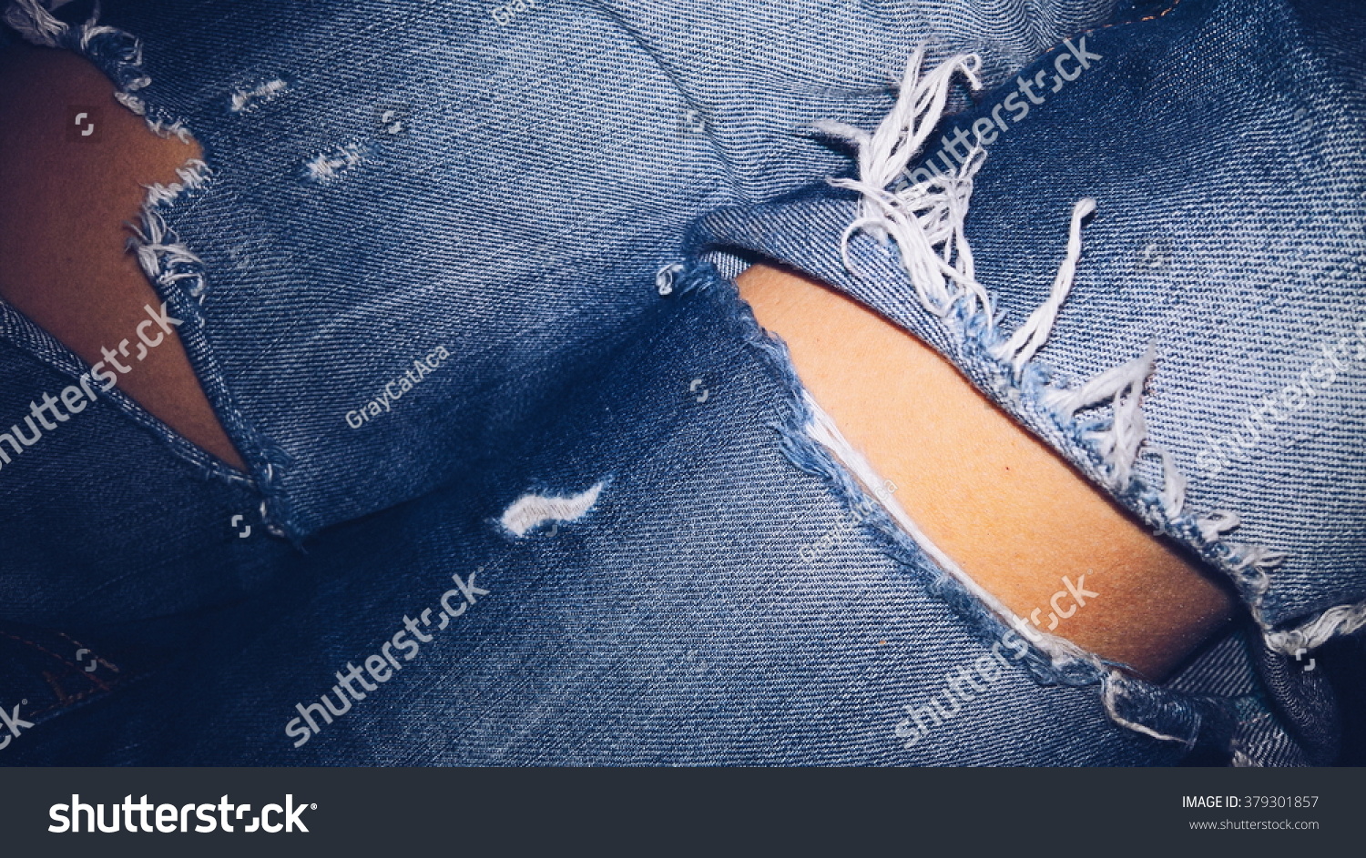 Legs Jeans Old Jeans Ripped Jeans Stock Photo 379301857 | Shutterstock