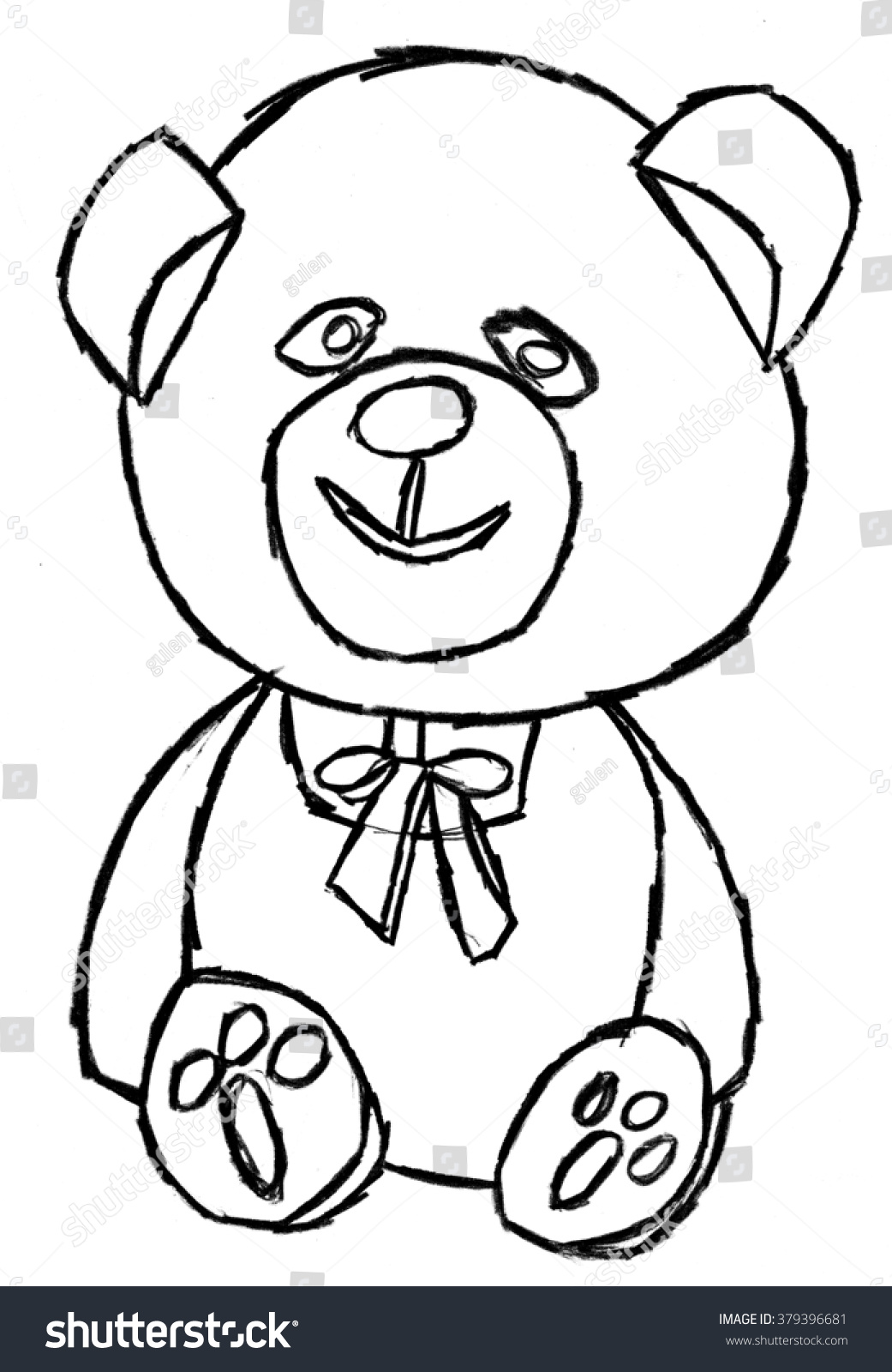 Child Drawing Bear Stock Illustration 379396681 | Shutterstock