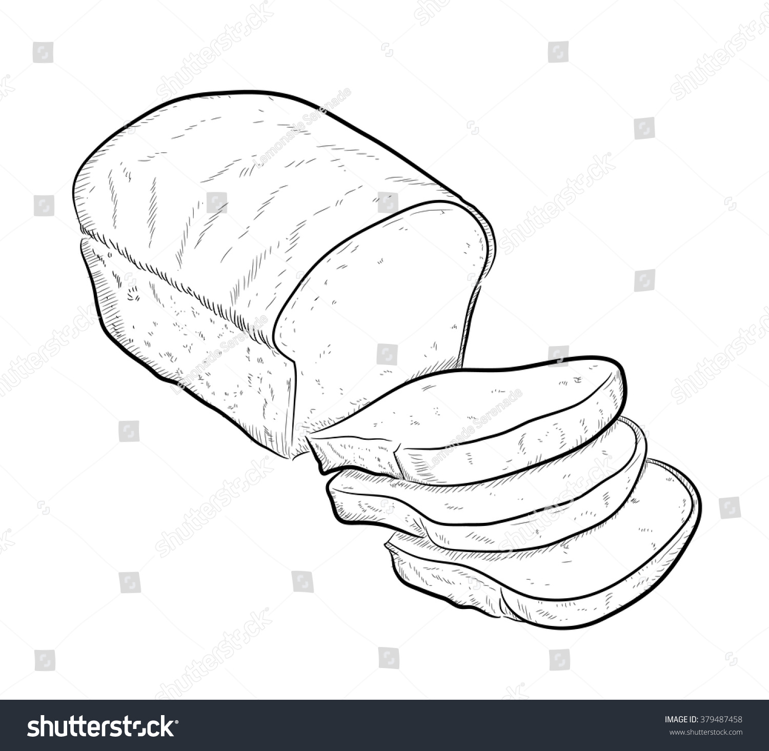 Хлеб прямоугольный рисунок